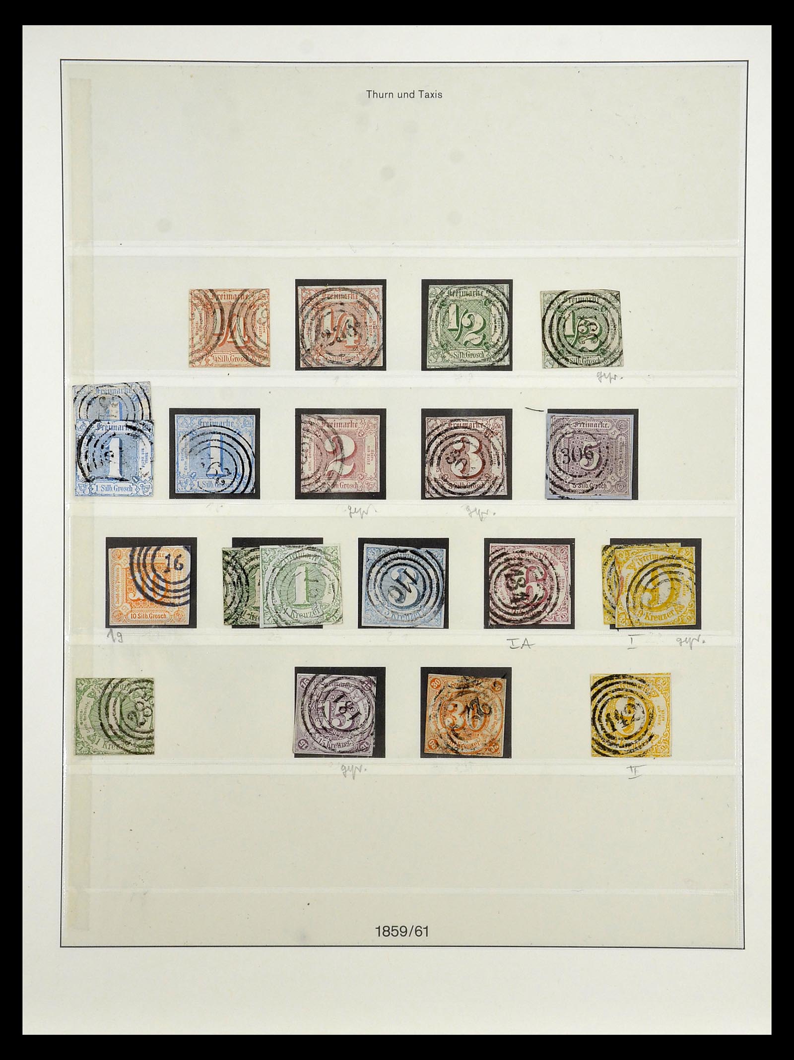 34989 014 - Postzegelverzameling 34989 Oud Duitse Staten 1850-1867.