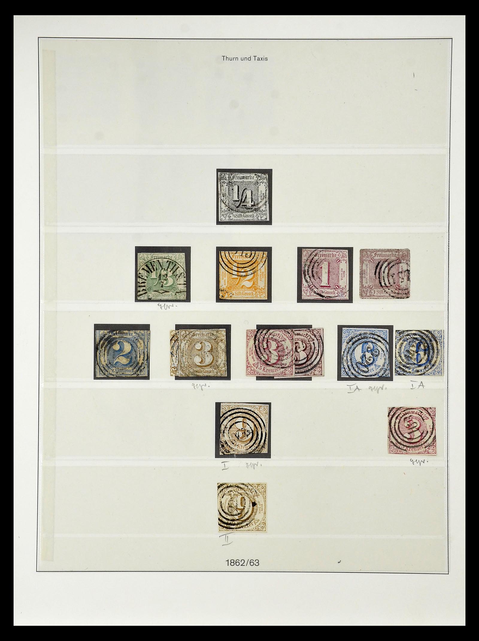 34989 016 - Postzegelverzameling 34989 Oud Duitse Staten 1850-1867.