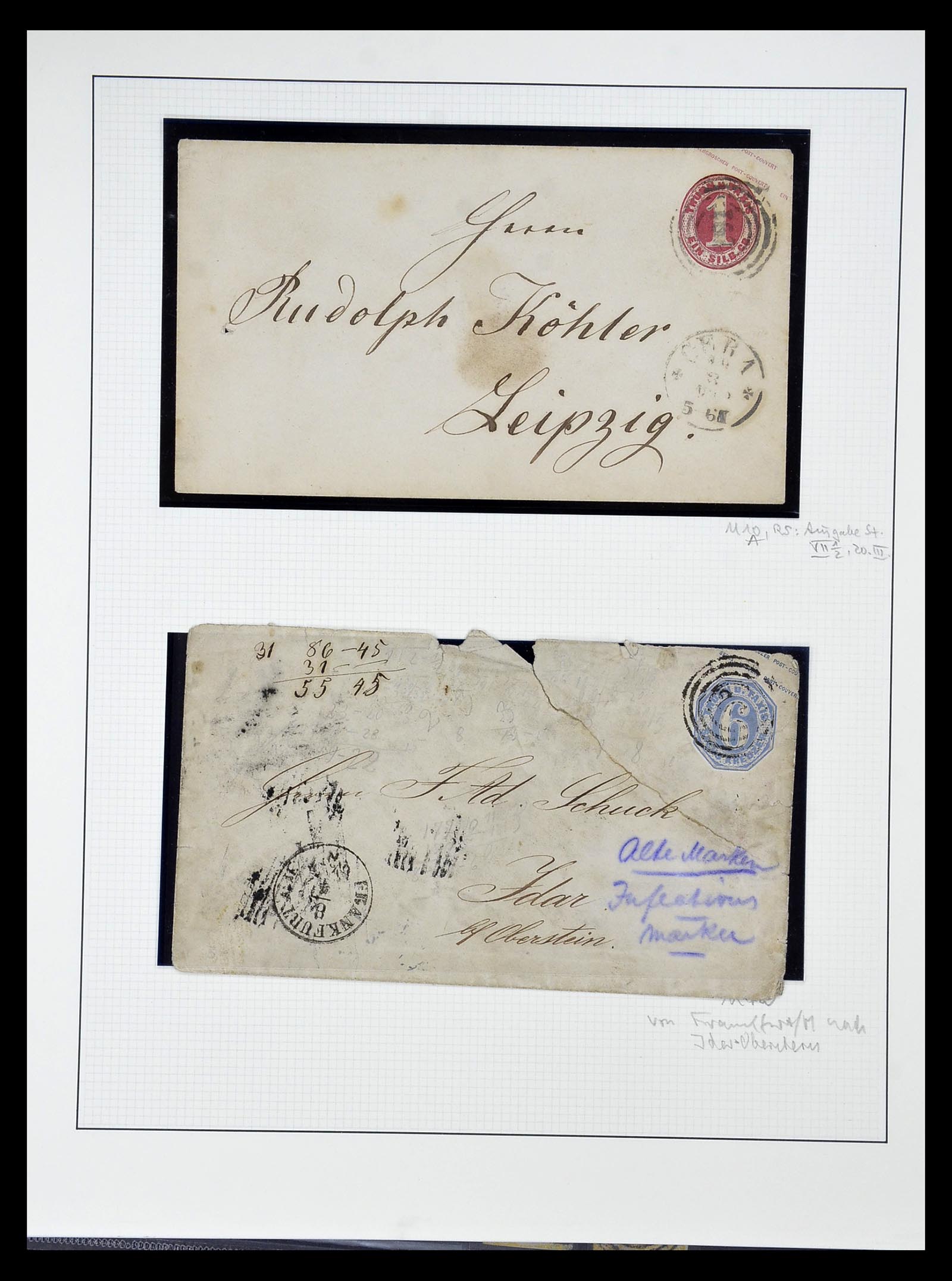 34989 021 - Postzegelverzameling 34989 Oud Duitse Staten 1850-1867.