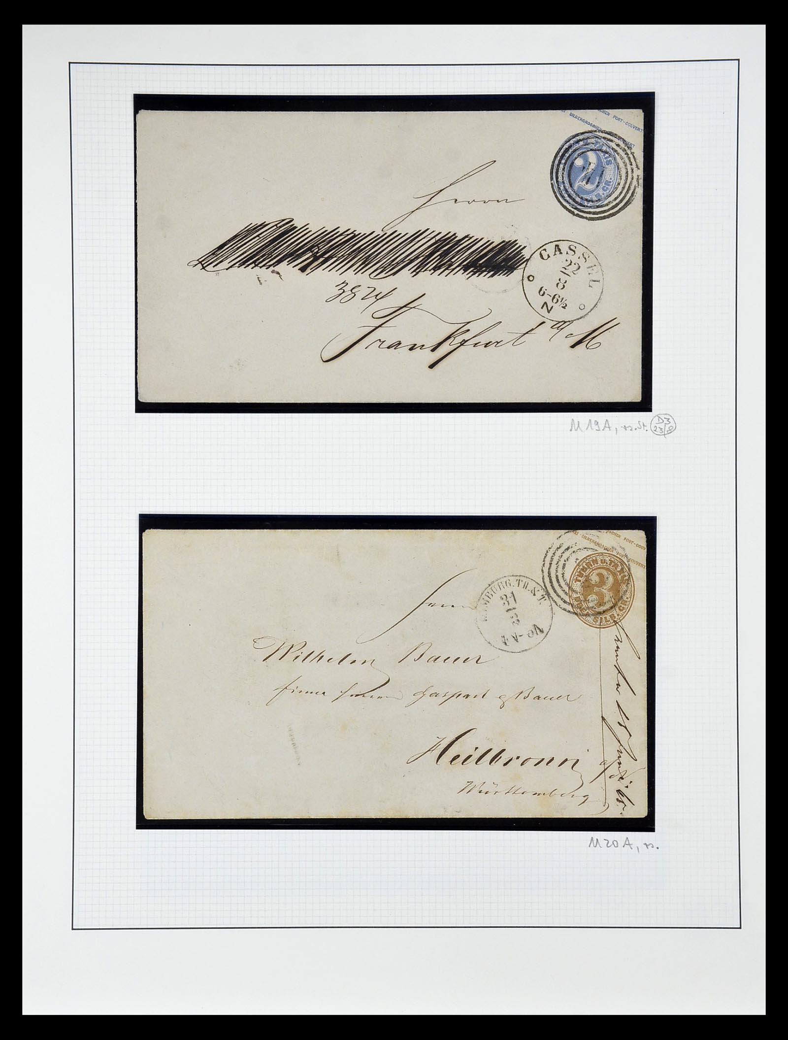 34989 024 - Postzegelverzameling 34989 Oud Duitse Staten 1850-1867.