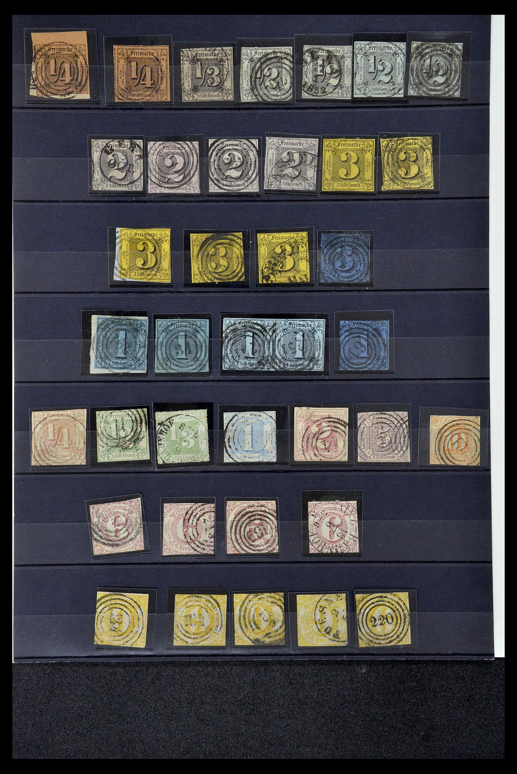 34989 028 - Postzegelverzameling 34989 Oud Duitse Staten 1850-1867.