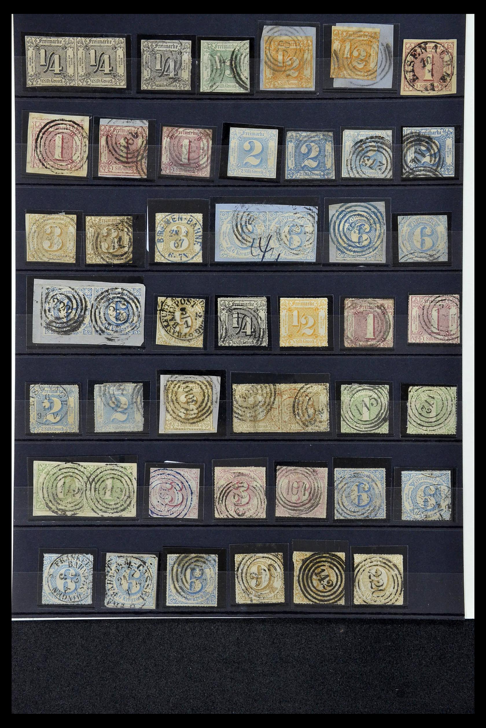 34989 029 - Postzegelverzameling 34989 Oud Duitse Staten 1850-1867.