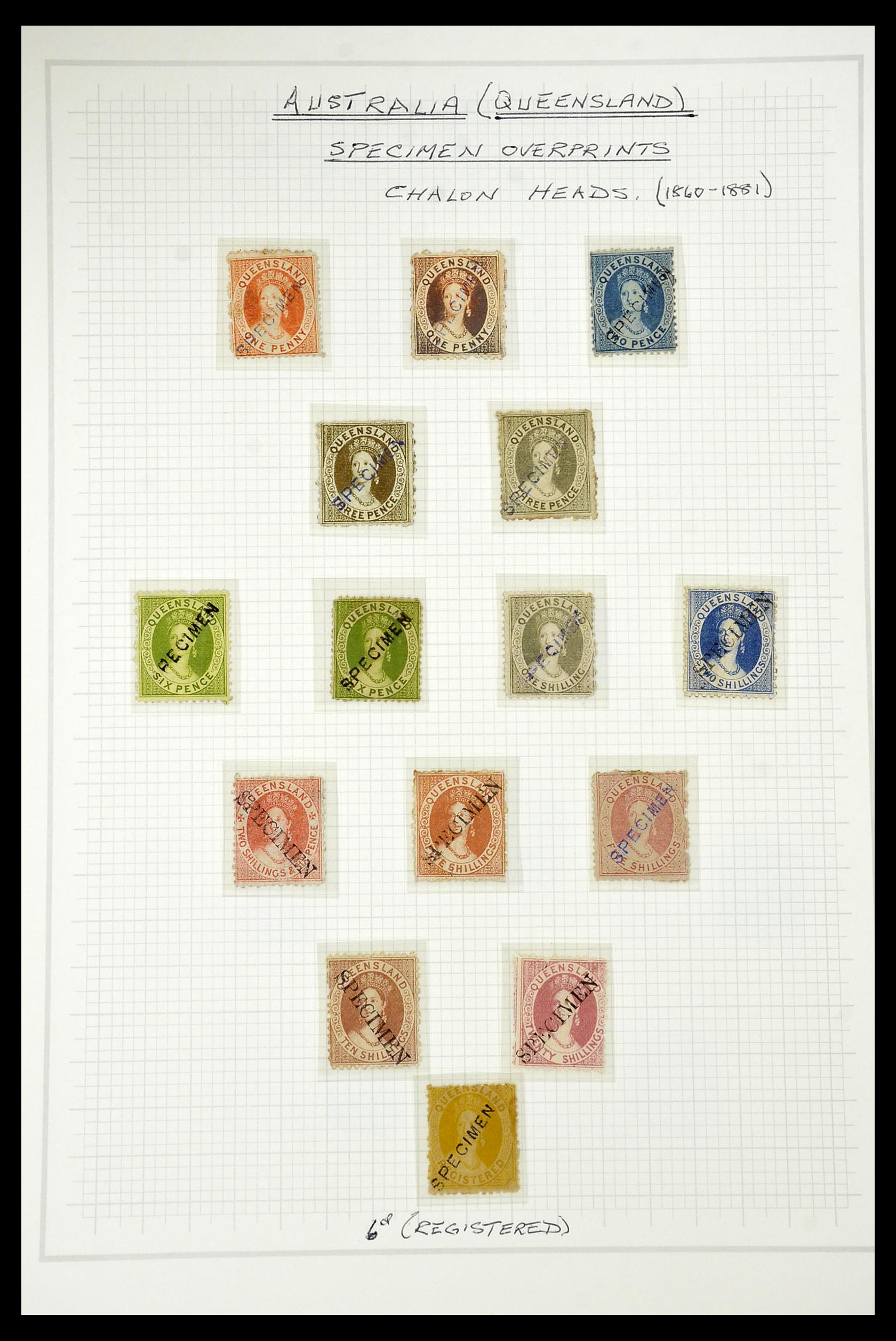 34990 001 - Stamp Collection 34990 Australian States 1860-1902.