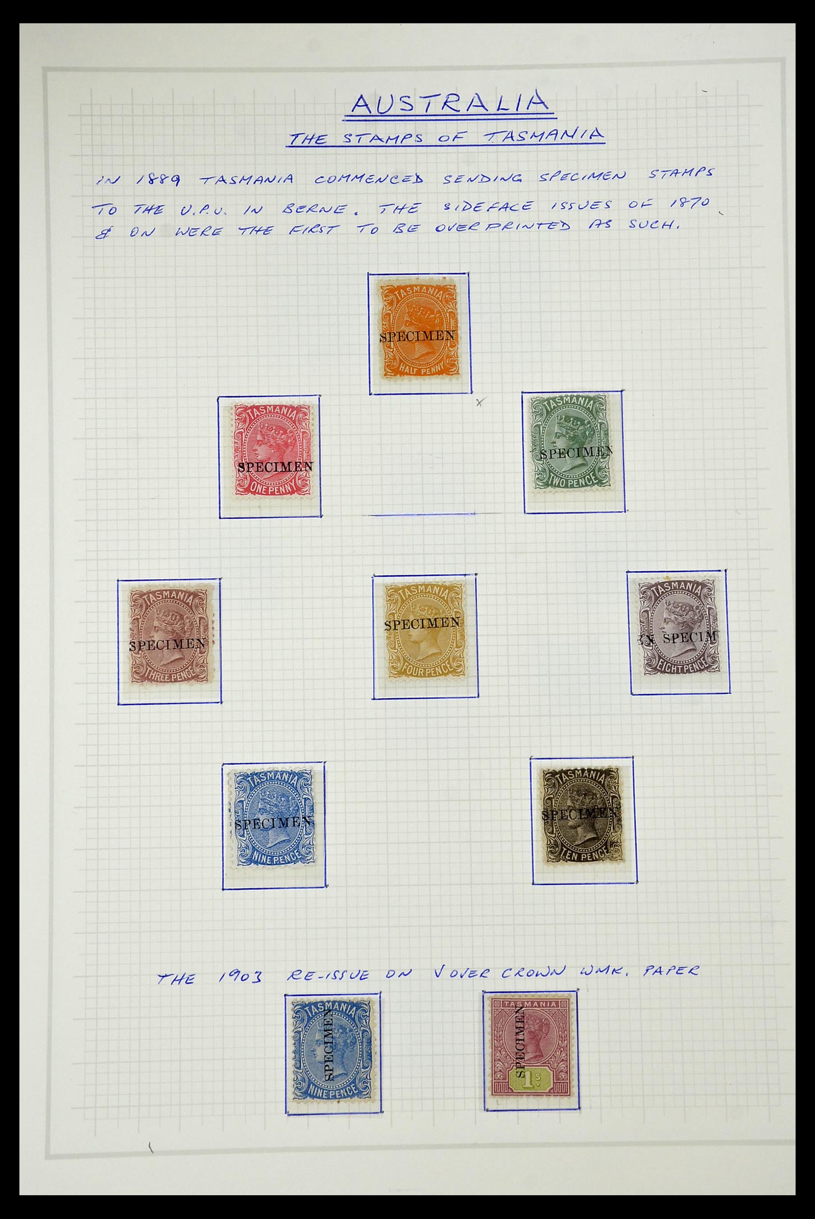 34990 004 - Stamp Collection 34990 Australian States 1860-1902.