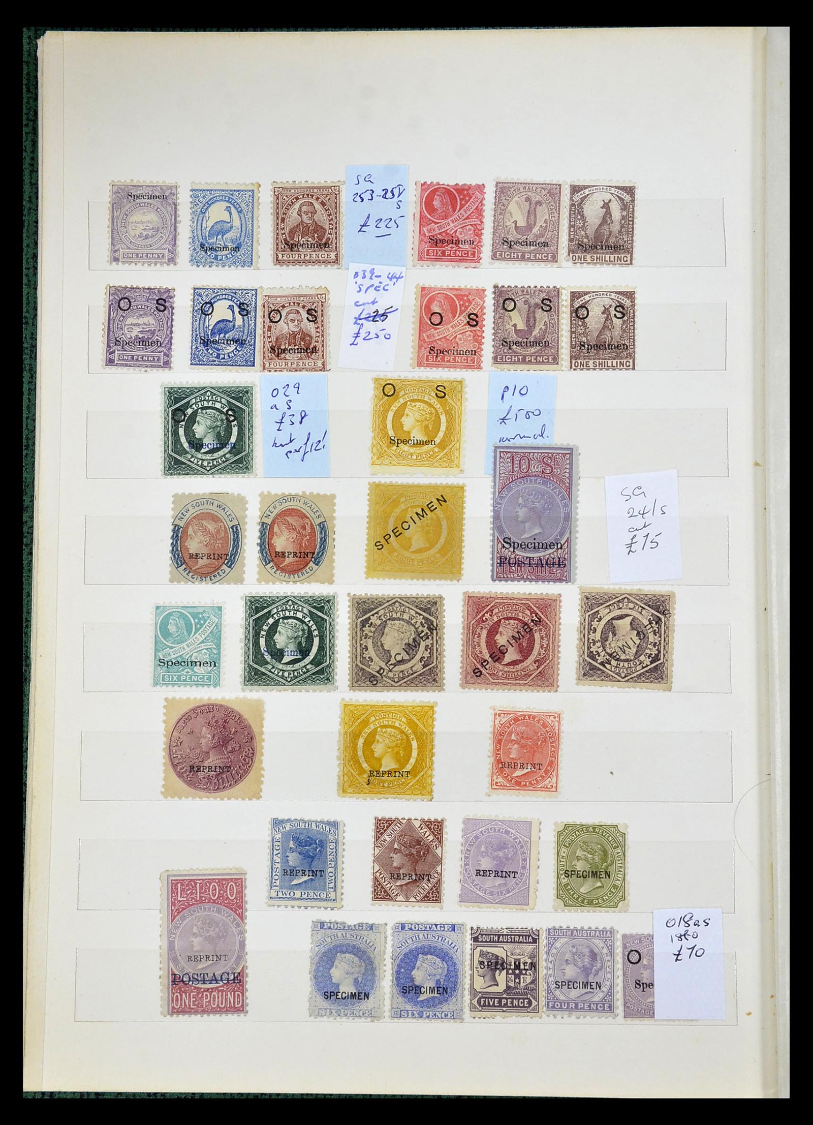 34990 010 - Stamp Collection 34990 Australian States 1860-1902.