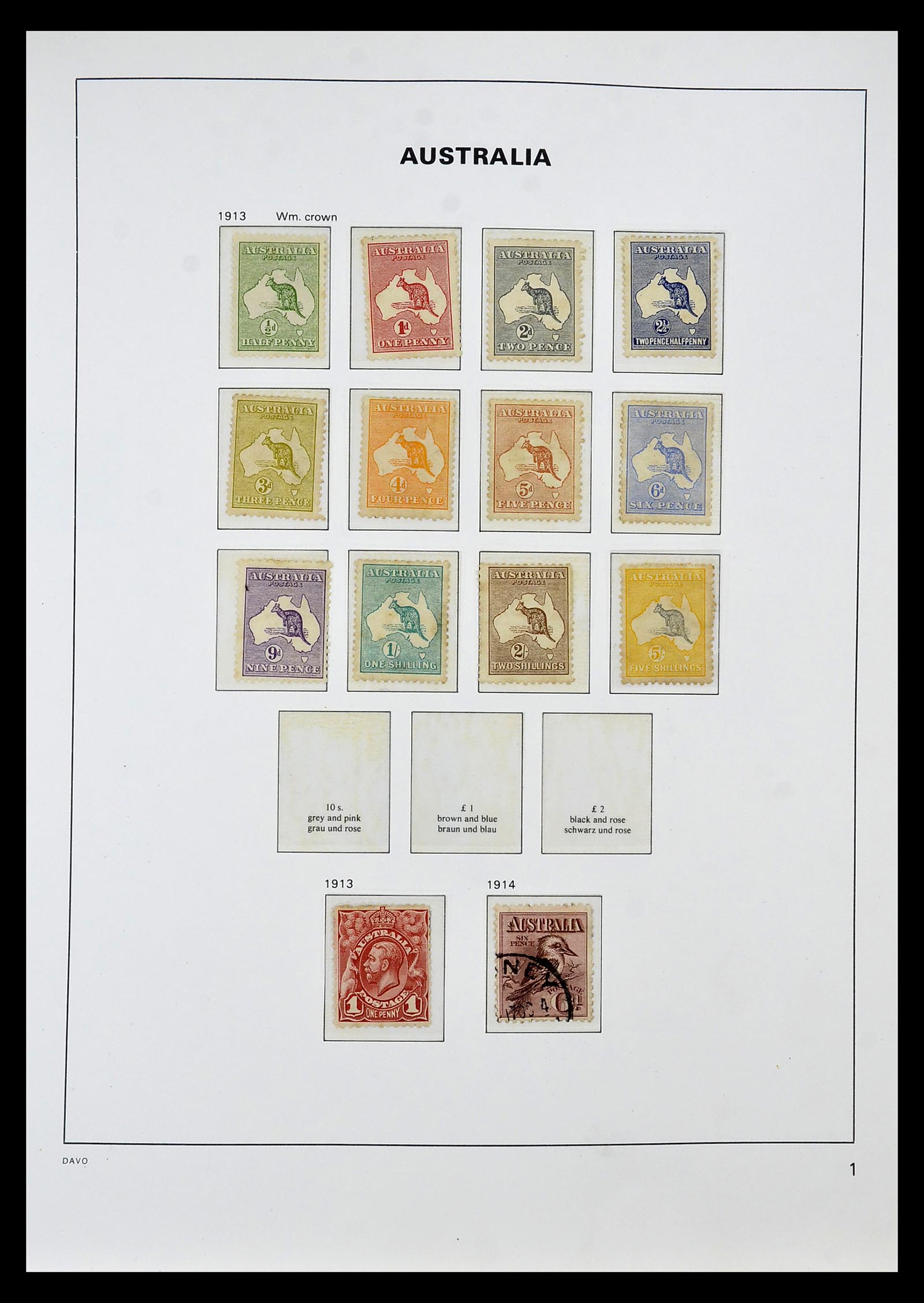 34990 021 - Stamp Collection 34990 Australian States 1860-1902.