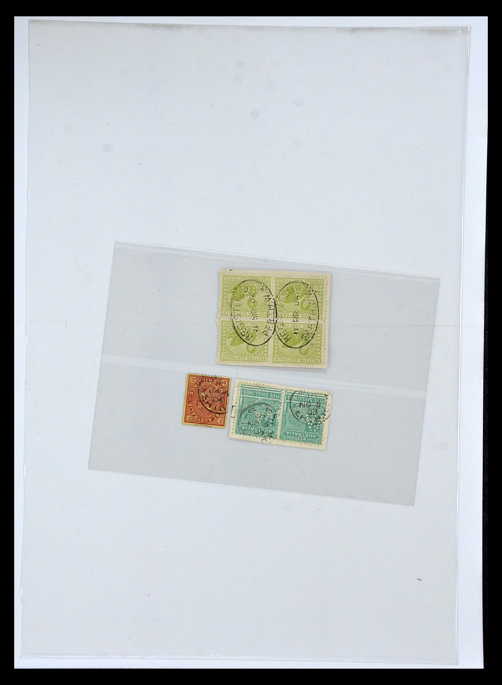 34992 008 - Postzegelverzameling 34992 West Australië dienstzegels 1903-1952.