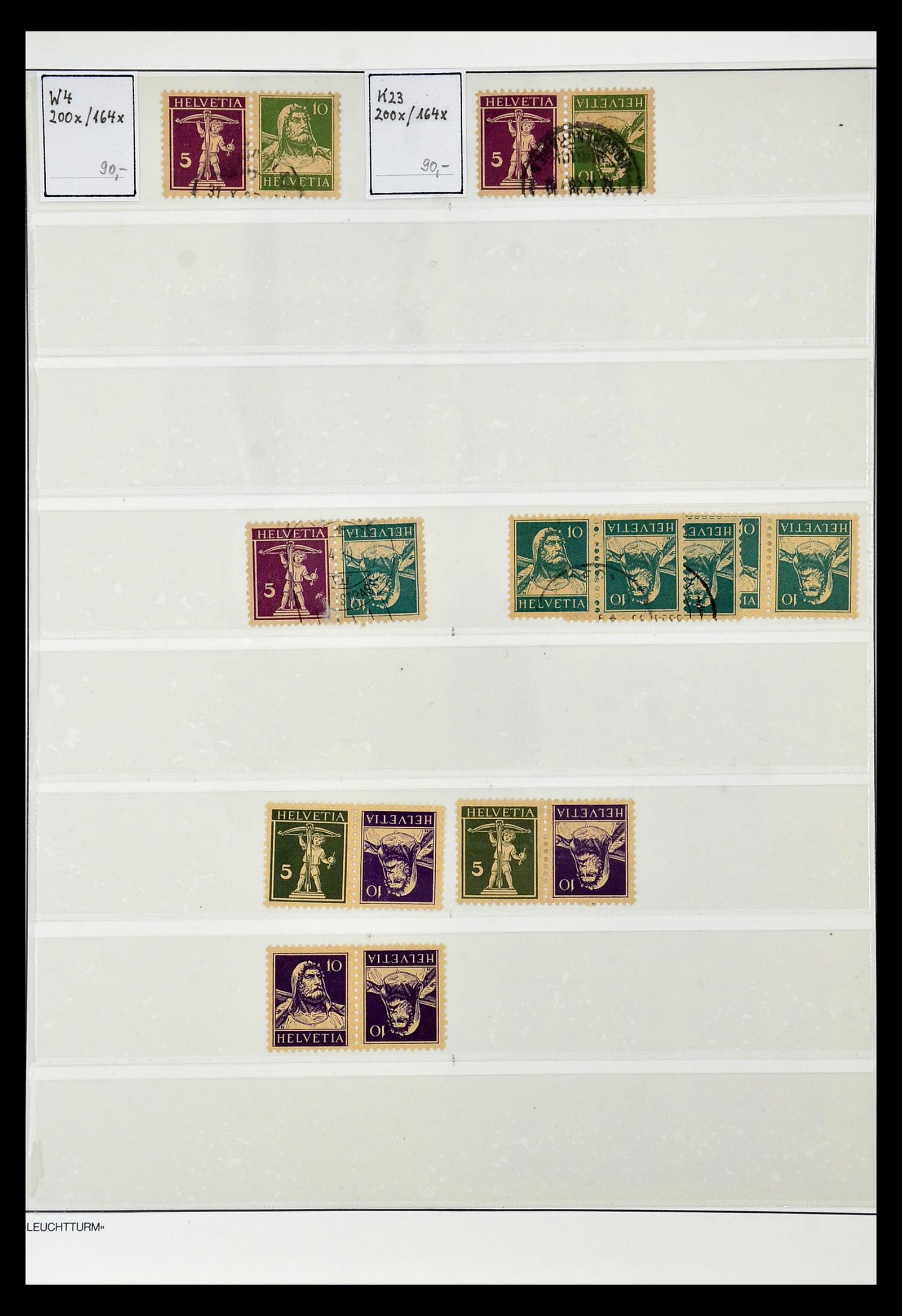 35002 007 - Postzegelverzameling 35002 Zwitserland combinaties 1910-1980.