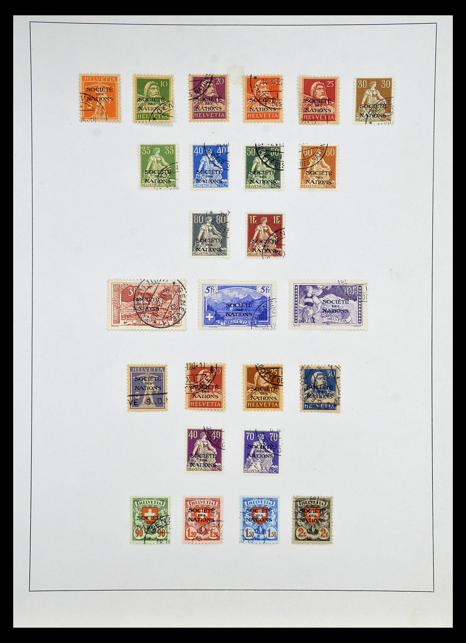 35003 001 - Postzegelverzameling 35003 Zwitserland 1922-1960.