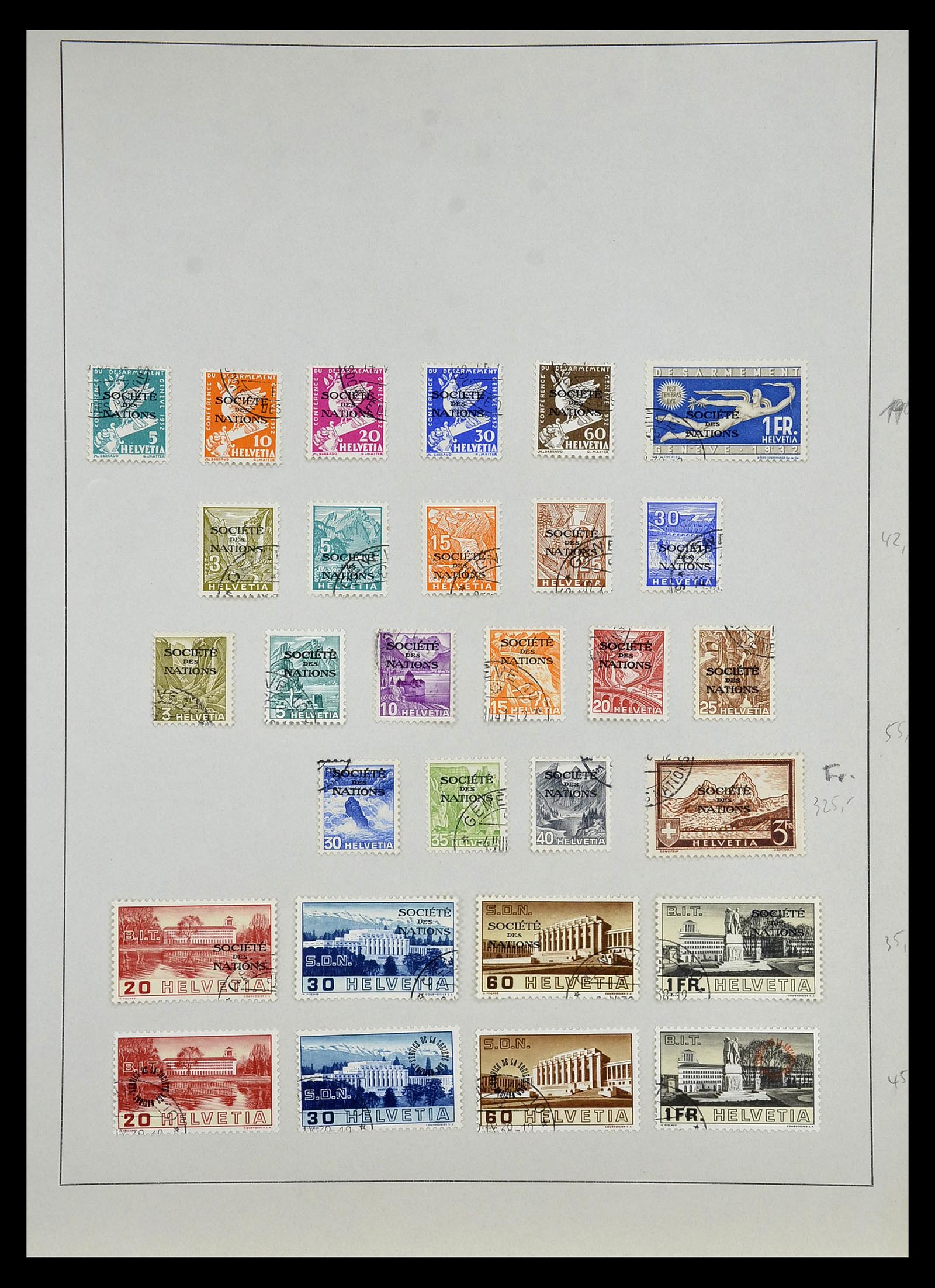 35003 002 - Stamp Collection 35003 Switzerland 1922-1960.