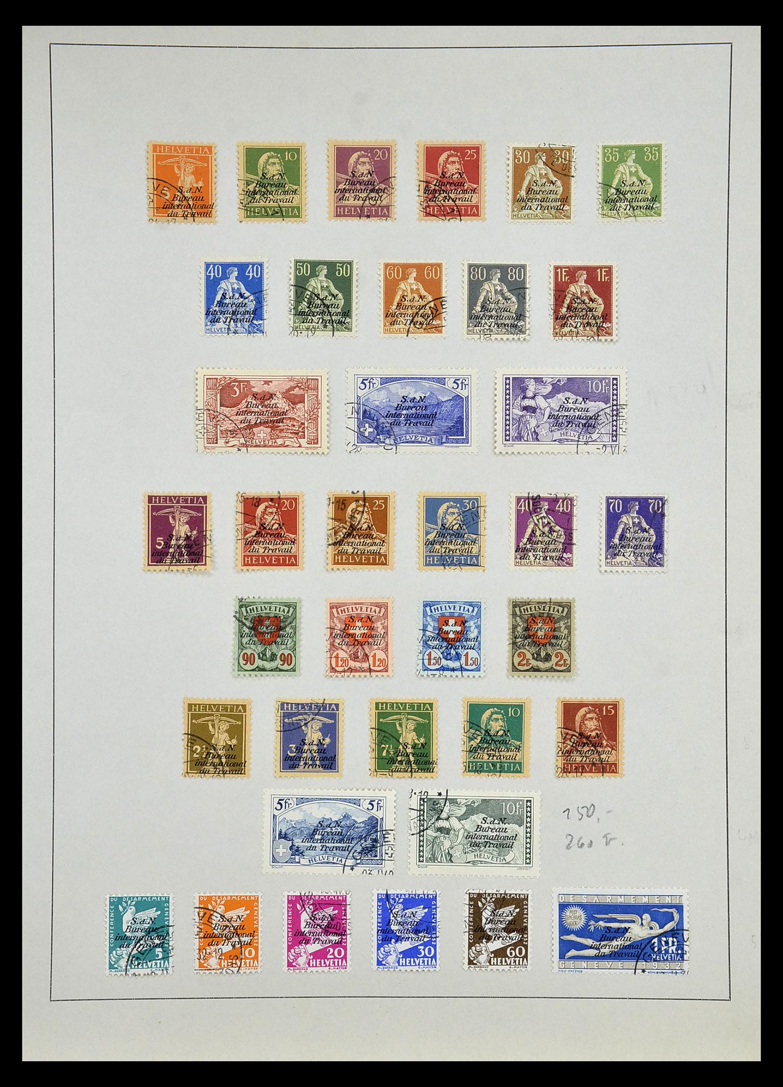 35003 004 - Postzegelverzameling 35003 Zwitserland 1922-1960.