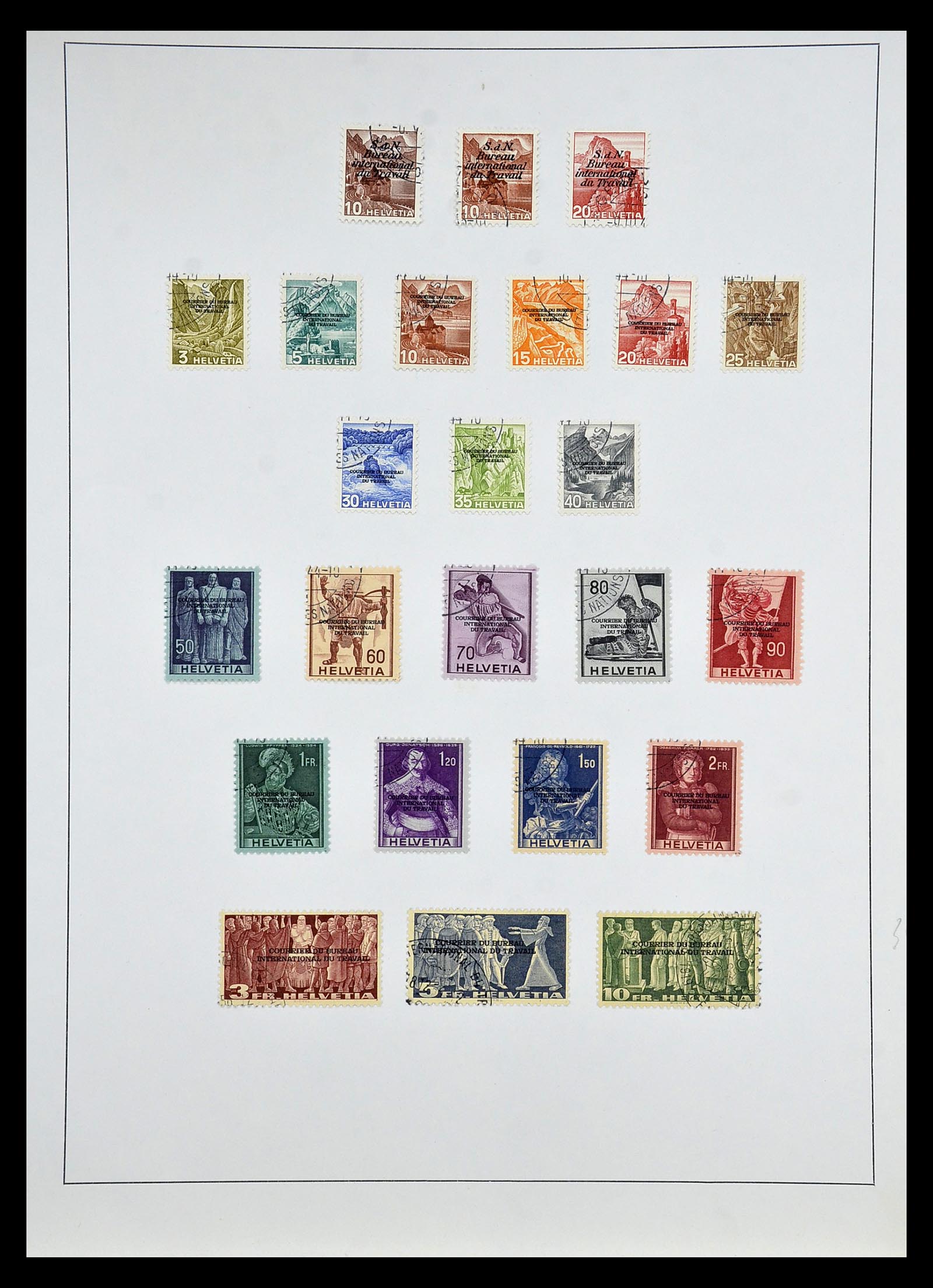 35003 006 - Postzegelverzameling 35003 Zwitserland 1922-1960.