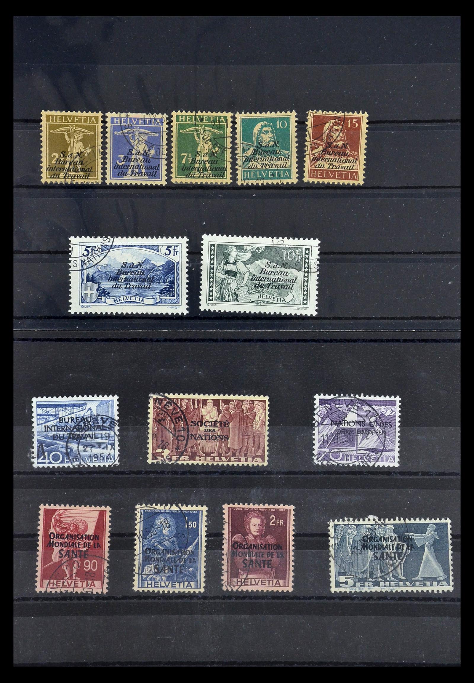 35003 017 - Stamp Collection 35003 Switzerland 1922-1960.