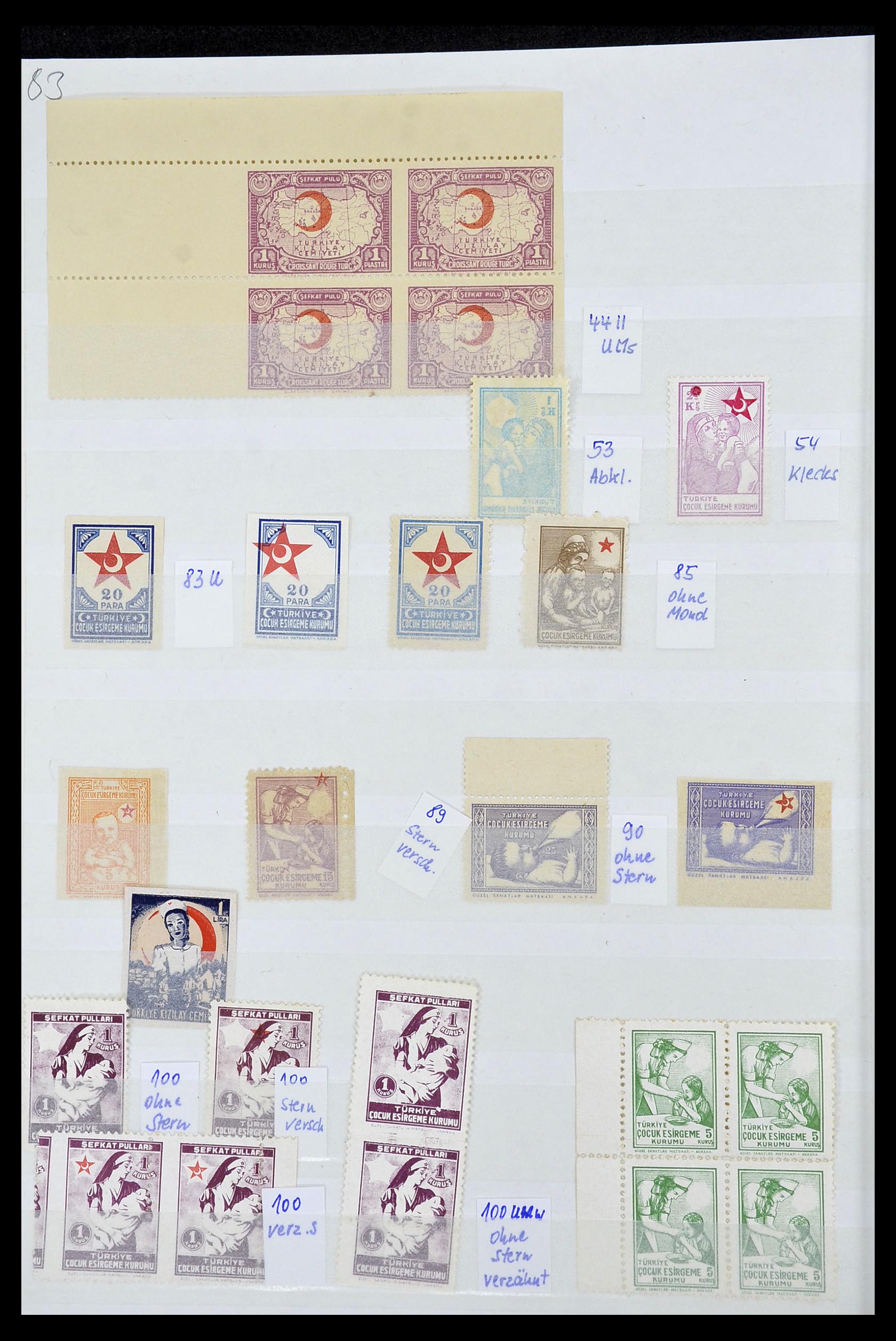35004 003 - Postzegelverzameling 35004 Turkije variëteiten 1927-1957.
