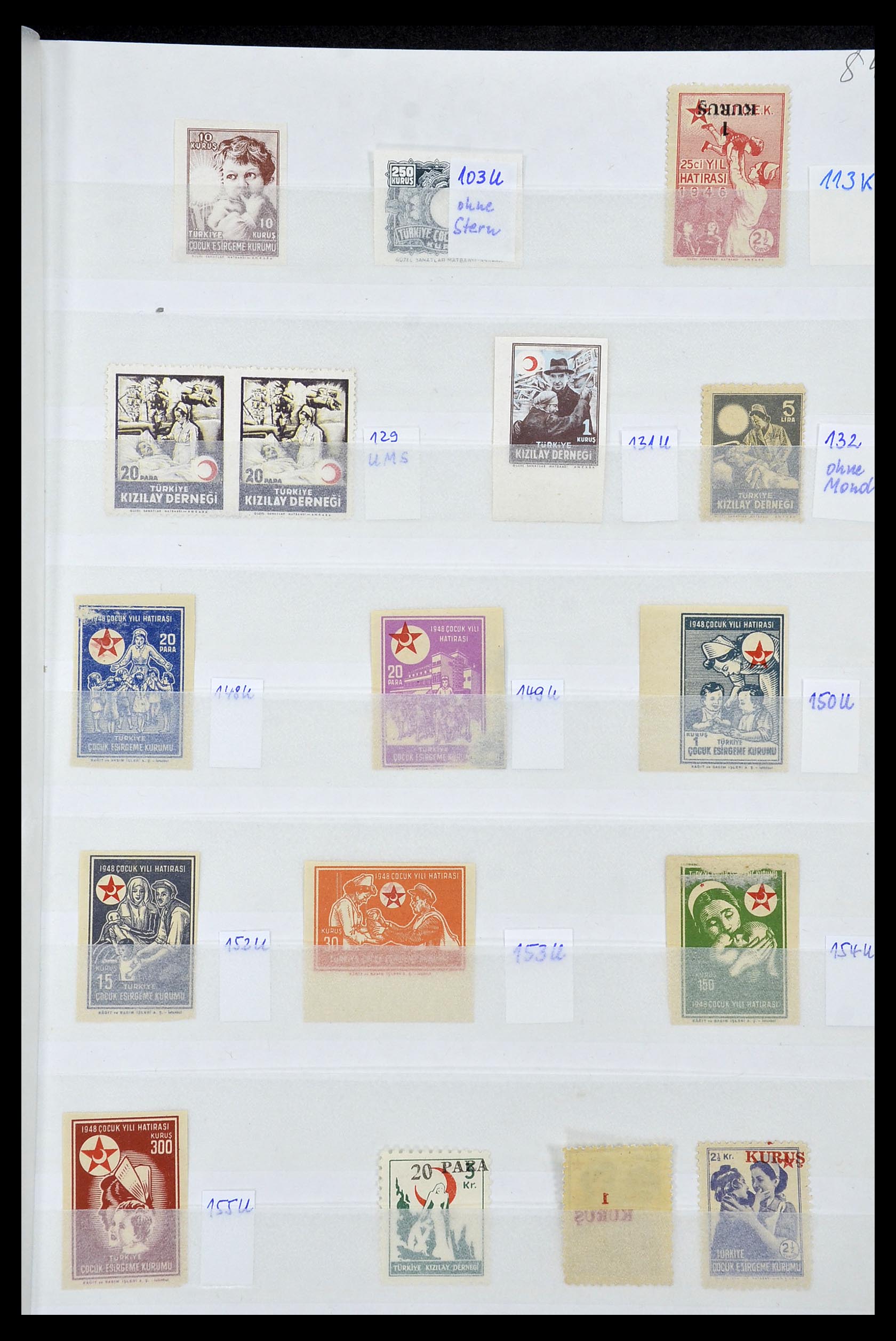 35004 004 - Postzegelverzameling 35004 Turkije variëteiten 1927-1957.