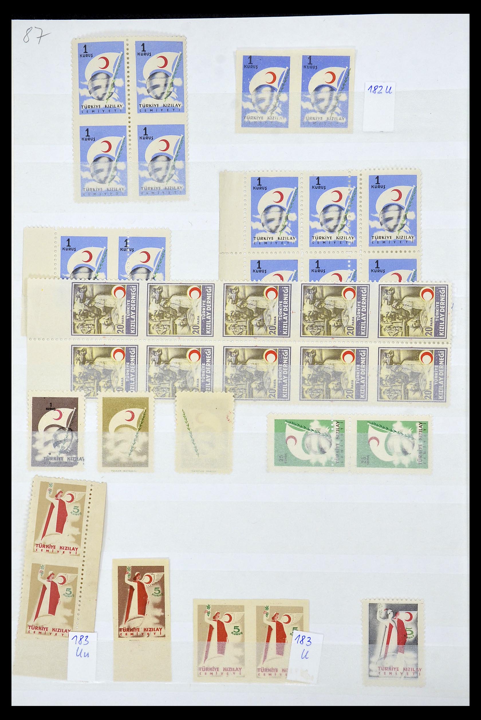35004 007 - Postzegelverzameling 35004 Turkije variëteiten 1927-1957.