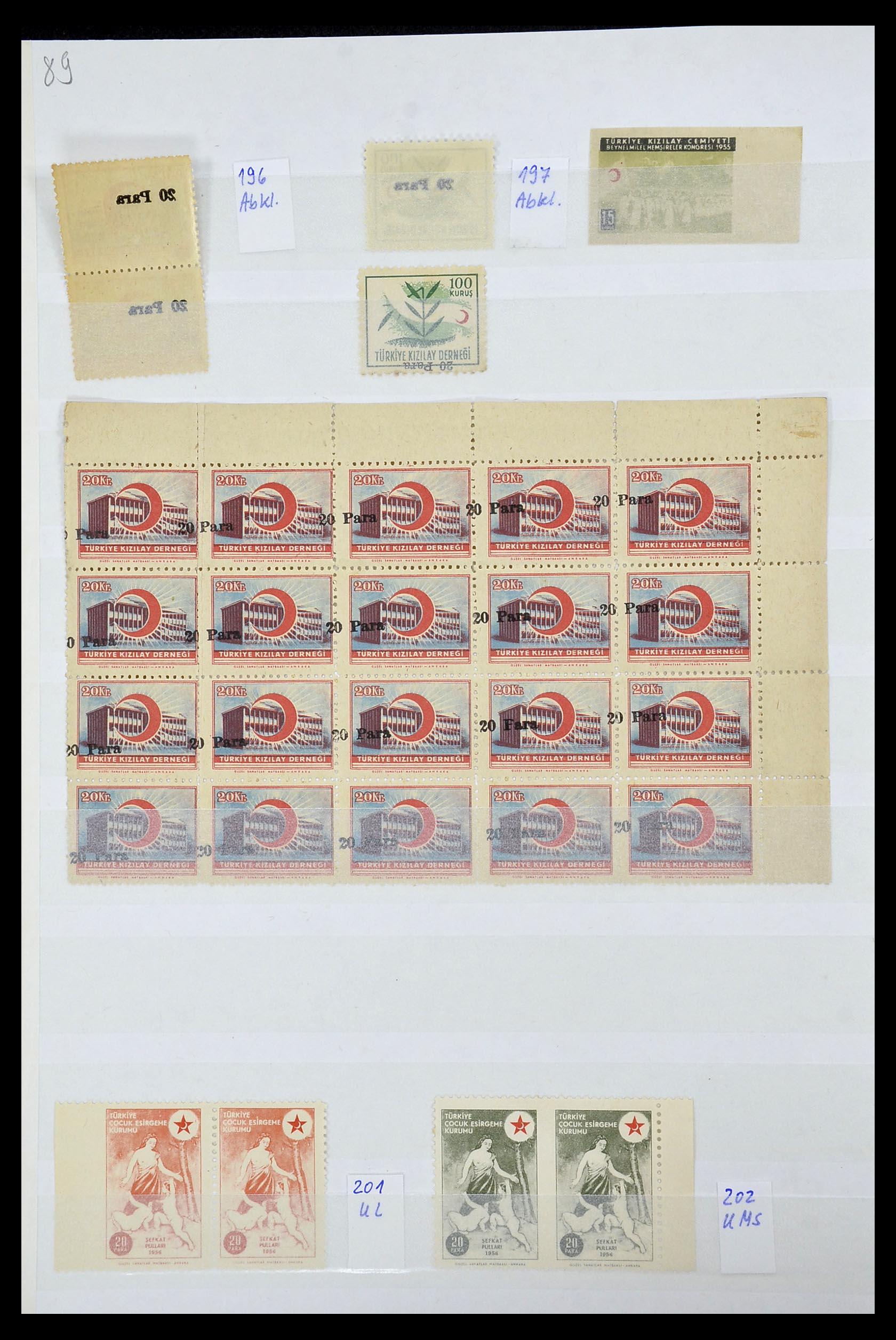 35004 010 - Postzegelverzameling 35004 Turkije variëteiten 1927-1957.