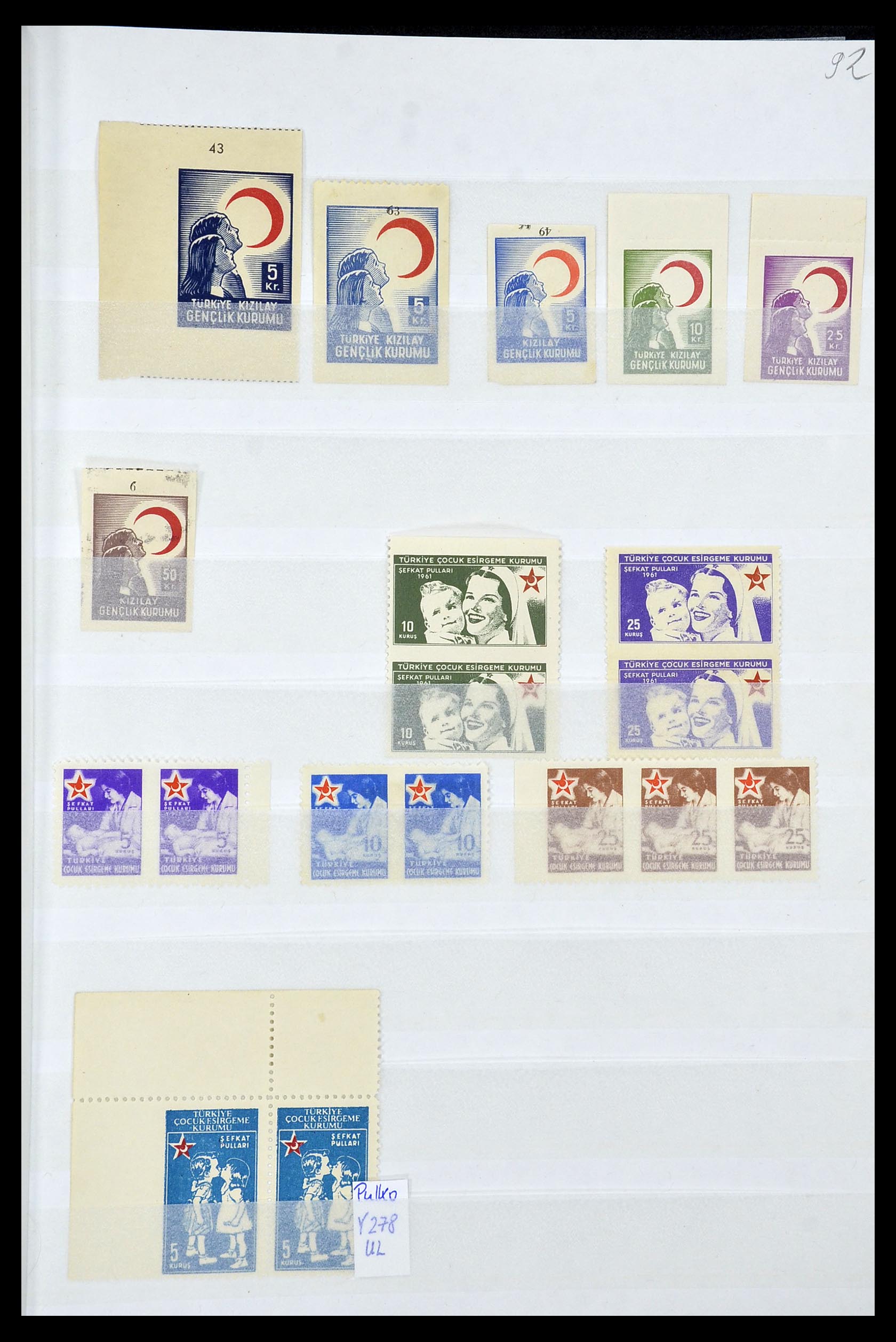 35004 012 - Postzegelverzameling 35004 Turkije variëteiten 1927-1957.