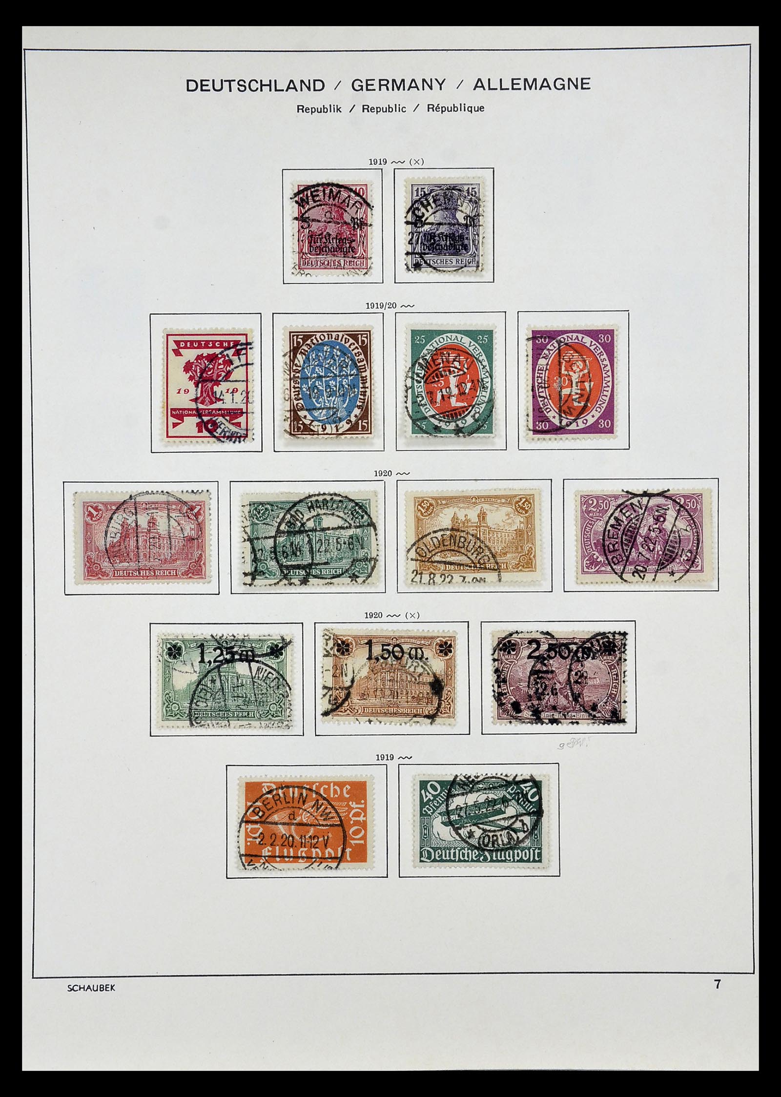 35006 001 - Stamp Collection 35006 German Reich infla 1919-1923.