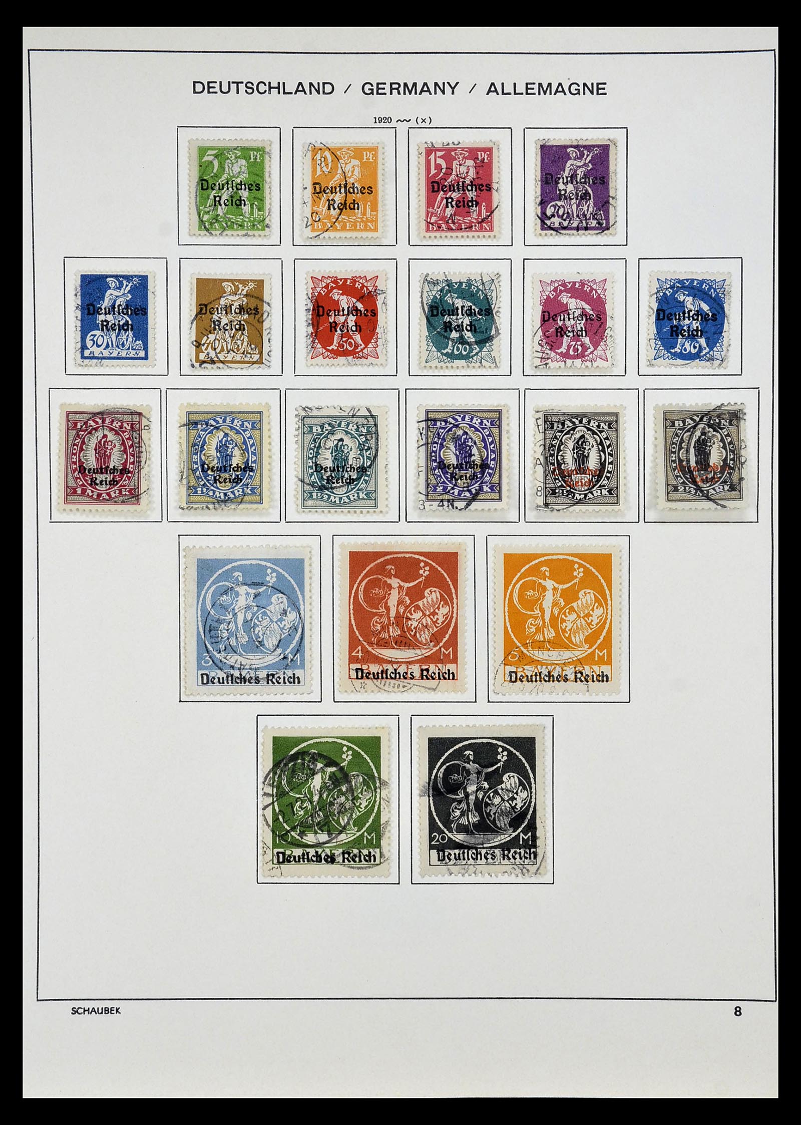 35006 002 - Postzegelverzameling 35006 Duitse Rijk infla 1919-1923.