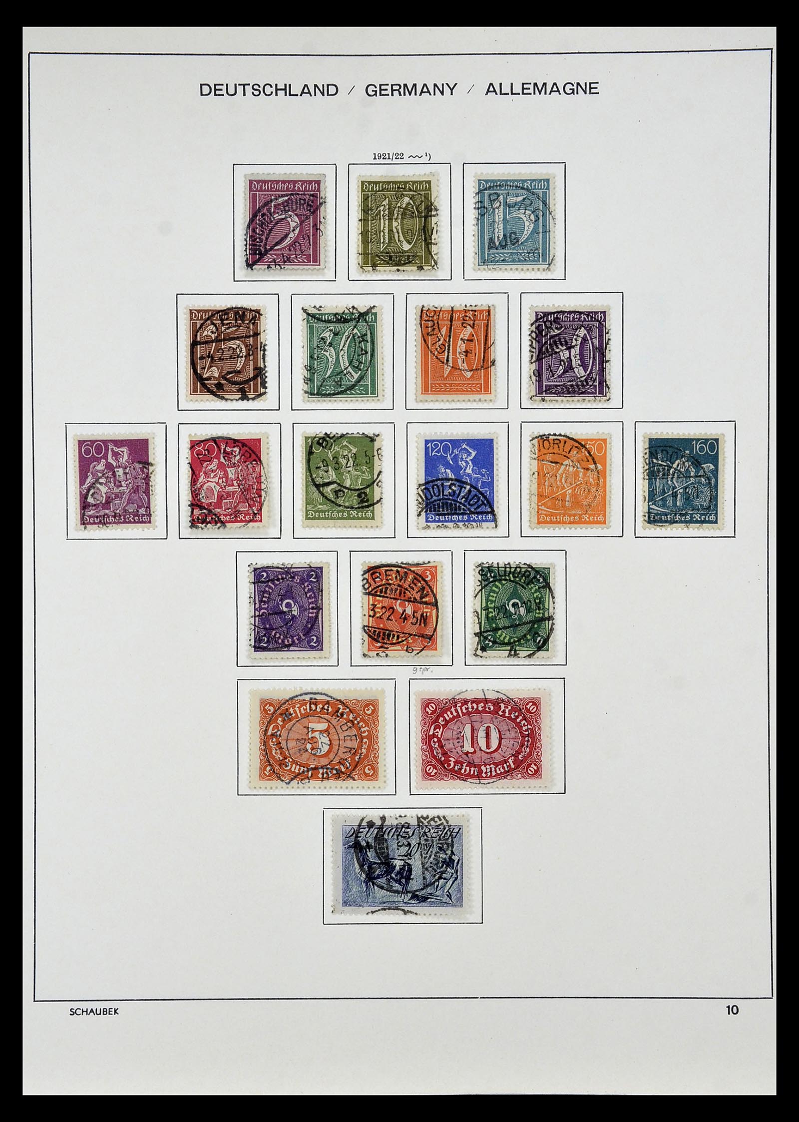 35006 004 - Postzegelverzameling 35006 Duitse Rijk infla 1919-1923.