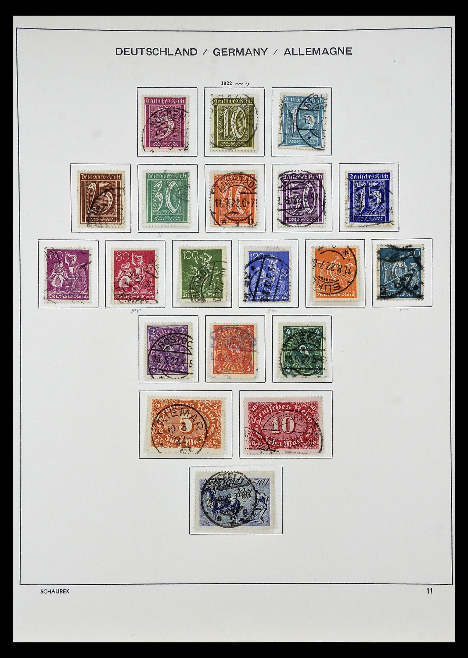 35006 005 - Postzegelverzameling 35006 Duitse Rijk infla 1919-1923.
