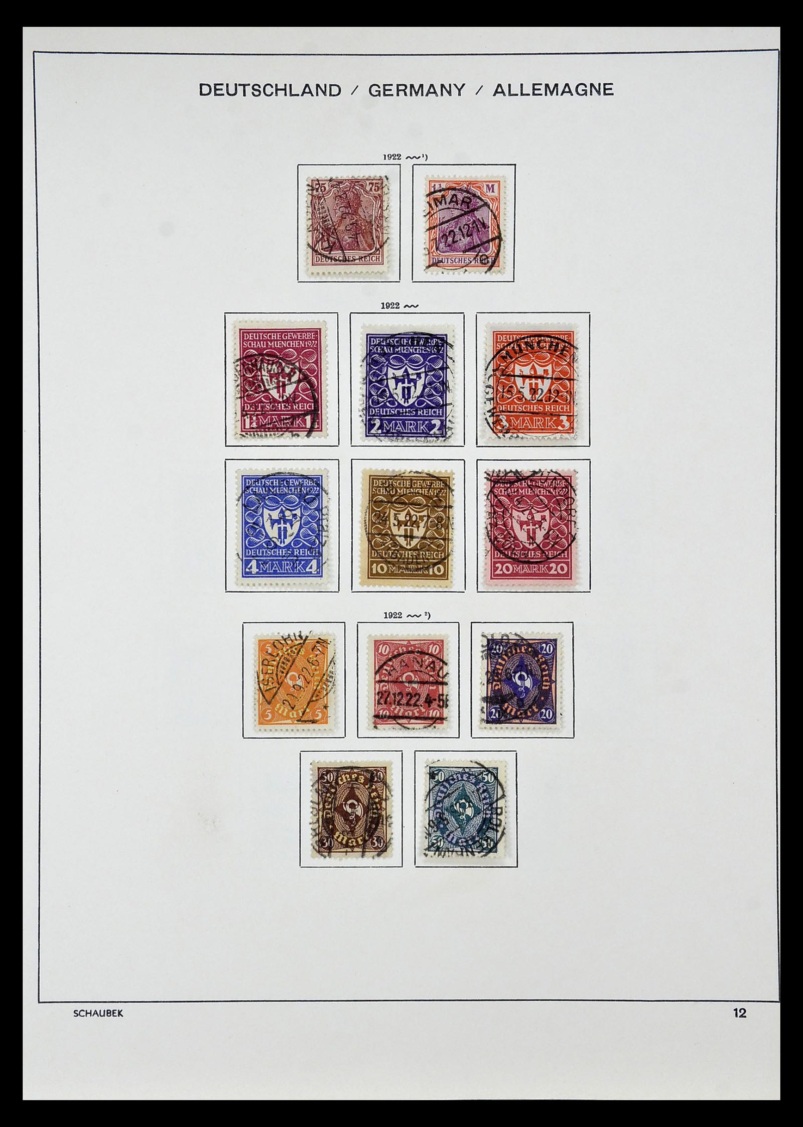 35006 006 - Postzegelverzameling 35006 Duitse Rijk infla 1919-1923.