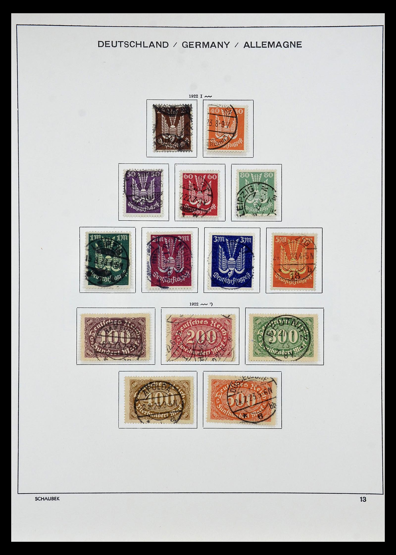35006 007 - Postzegelverzameling 35006 Duitse Rijk infla 1919-1923.