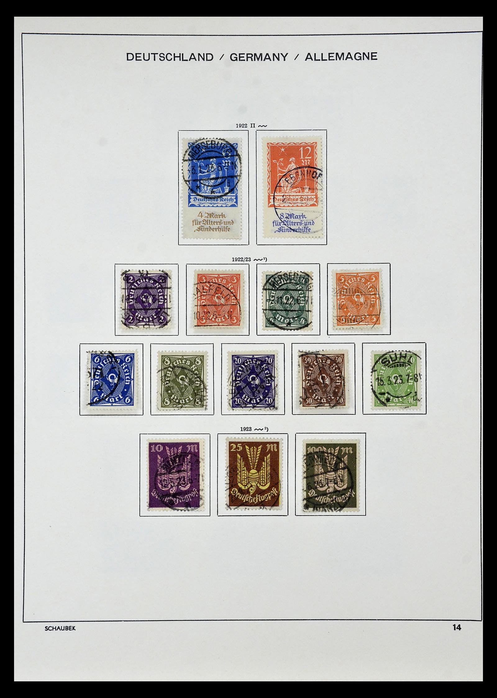 35006 008 - Postzegelverzameling 35006 Duitse Rijk infla 1919-1923.