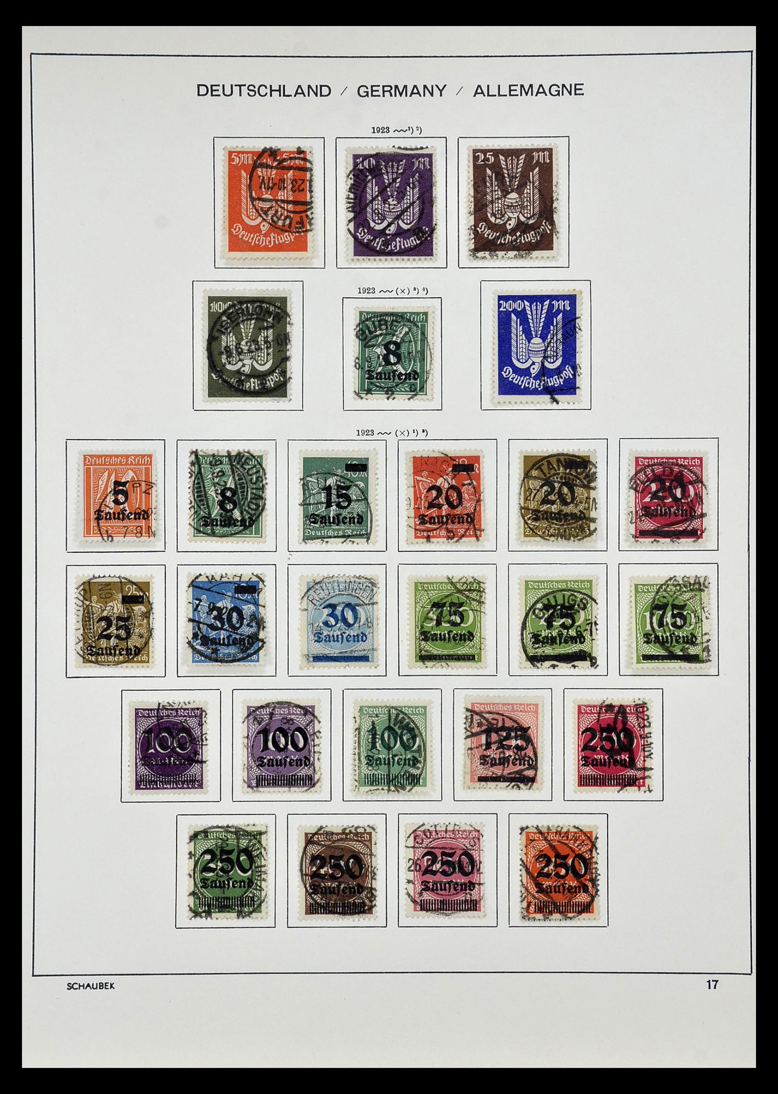 35006 011 - Postzegelverzameling 35006 Duitse Rijk infla 1919-1923.