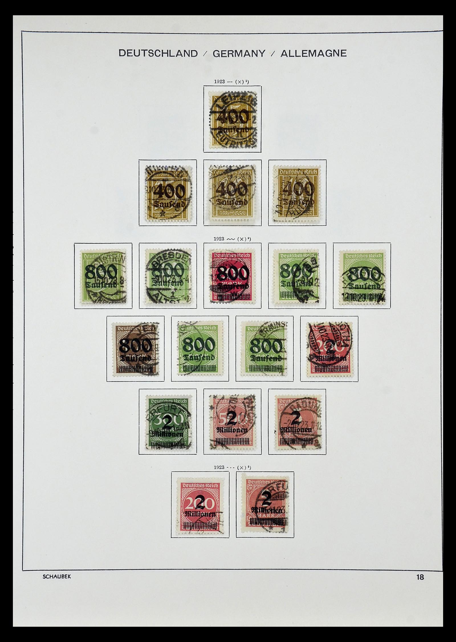 35006 012 - Postzegelverzameling 35006 Duitse Rijk infla 1919-1923.