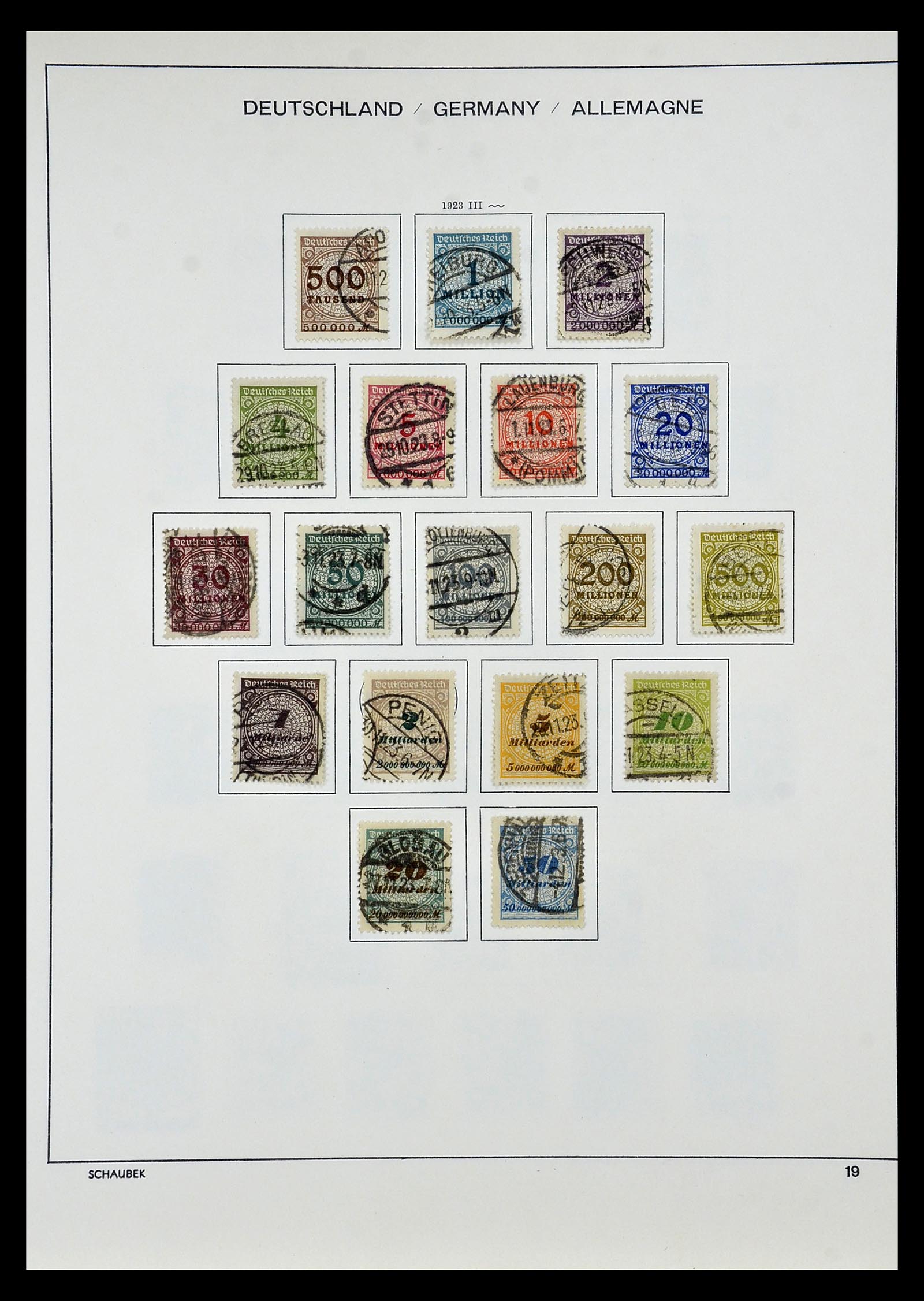 35006 013 - Postzegelverzameling 35006 Duitse Rijk infla 1919-1923.