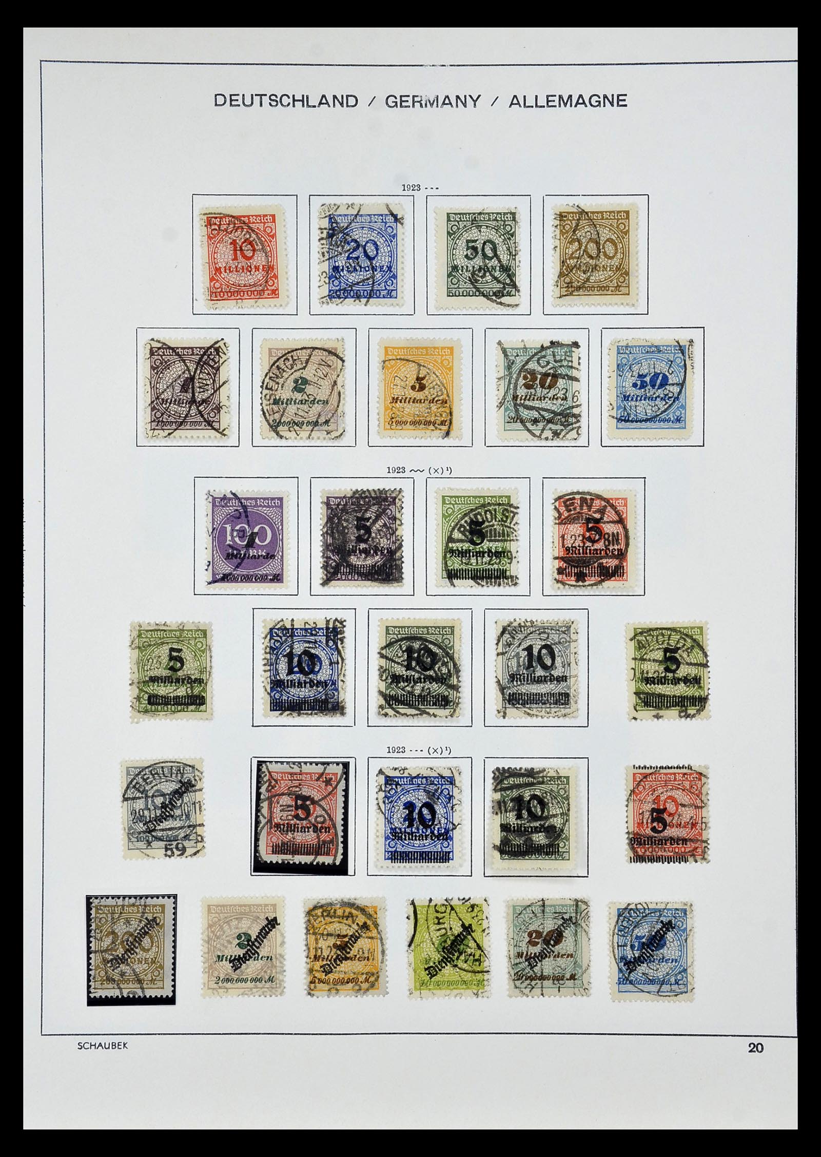 35006 014 - Postzegelverzameling 35006 Duitse Rijk infla 1919-1923.