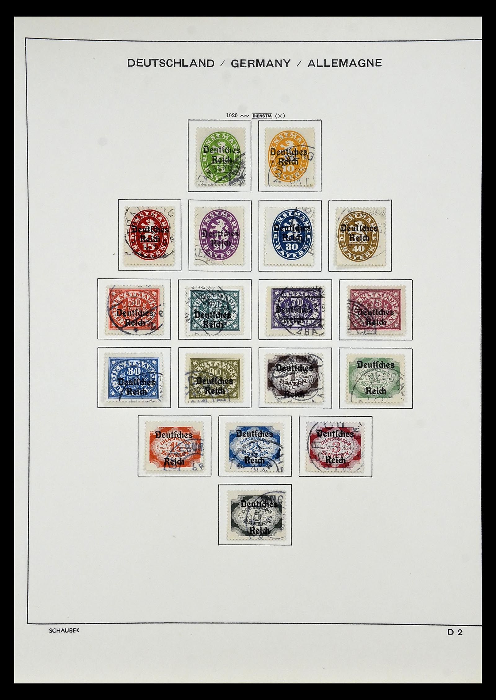 35006 016 - Postzegelverzameling 35006 Duitse Rijk infla 1919-1923.