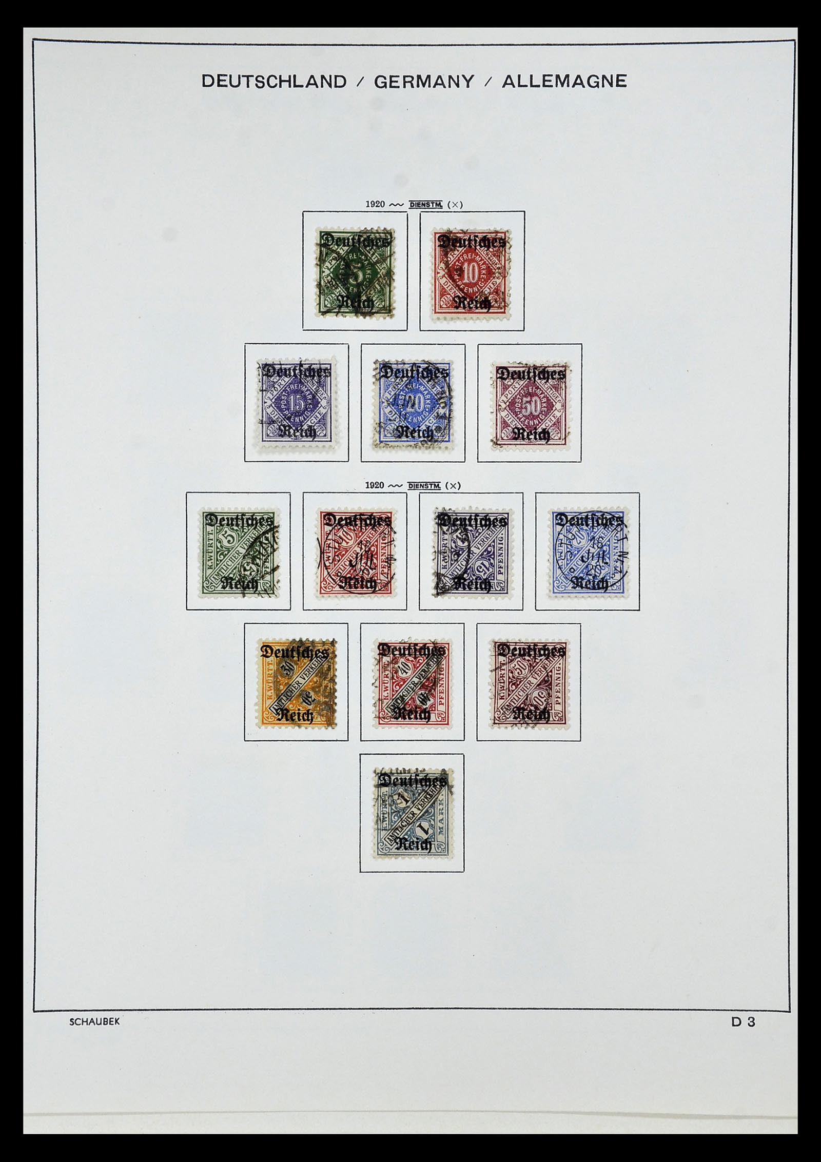 35006 017 - Postzegelverzameling 35006 Duitse Rijk infla 1919-1923.
