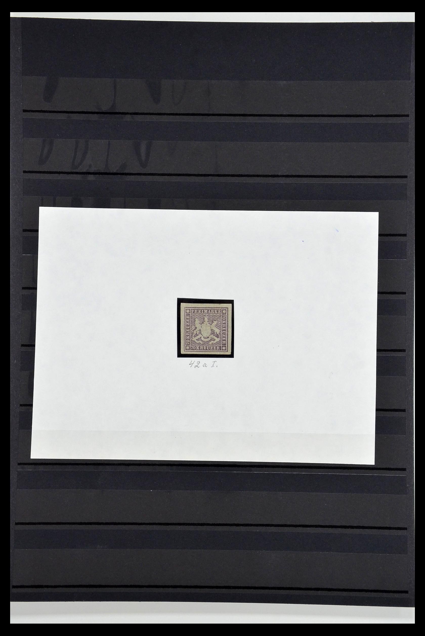 35007 001 - Postzegelverzameling 35007 Württemberg 1873.
