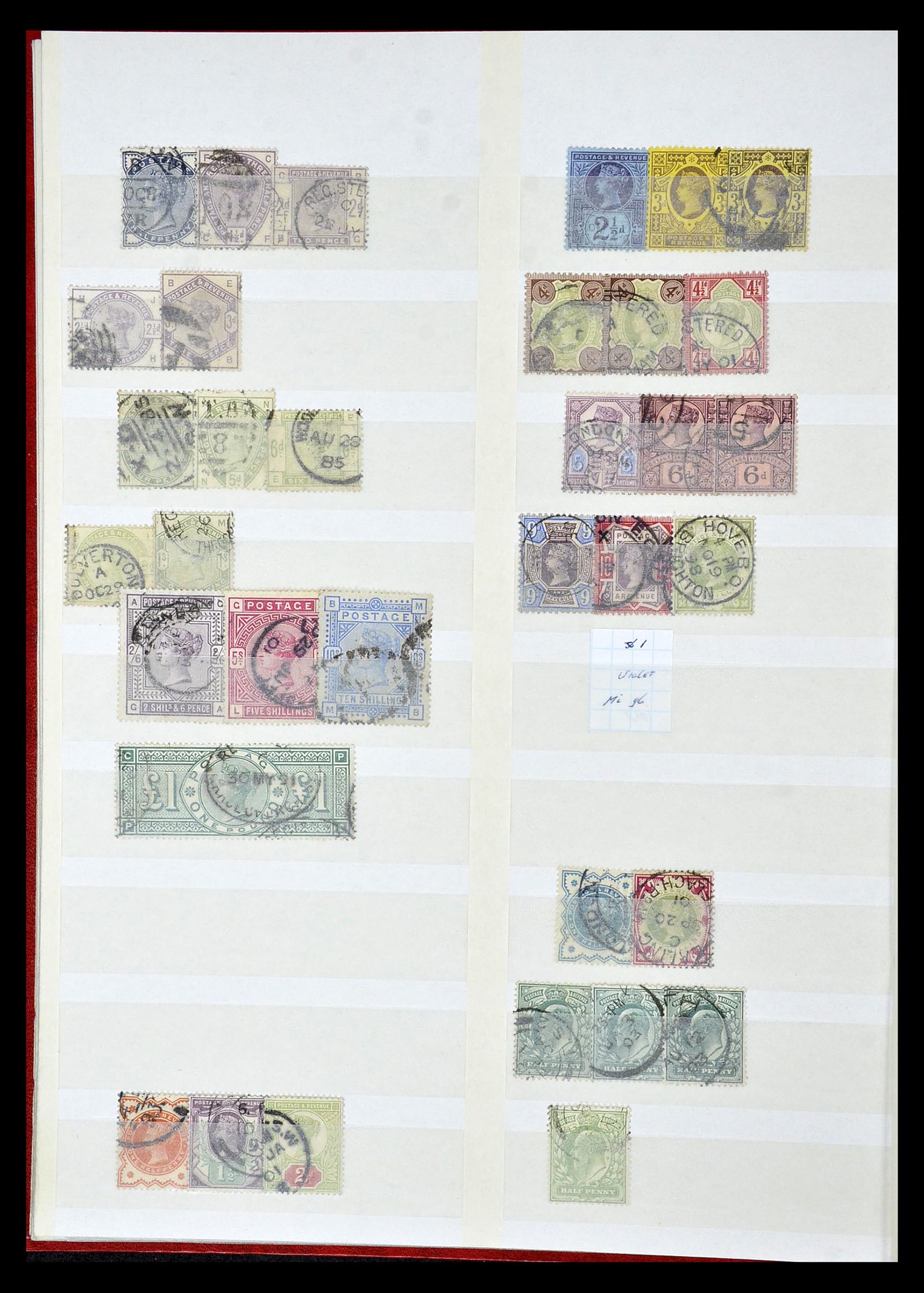 35010 010 - Postzegelverzameling 35010 Engeland 1840-1969.