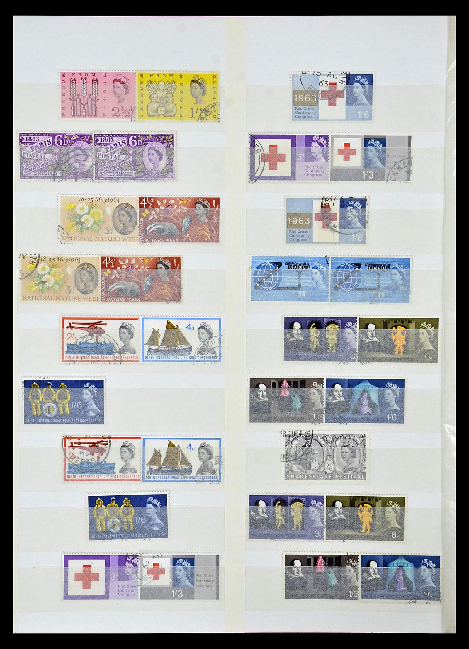 35010 025 - Postzegelverzameling 35010 Engeland 1840-1969.