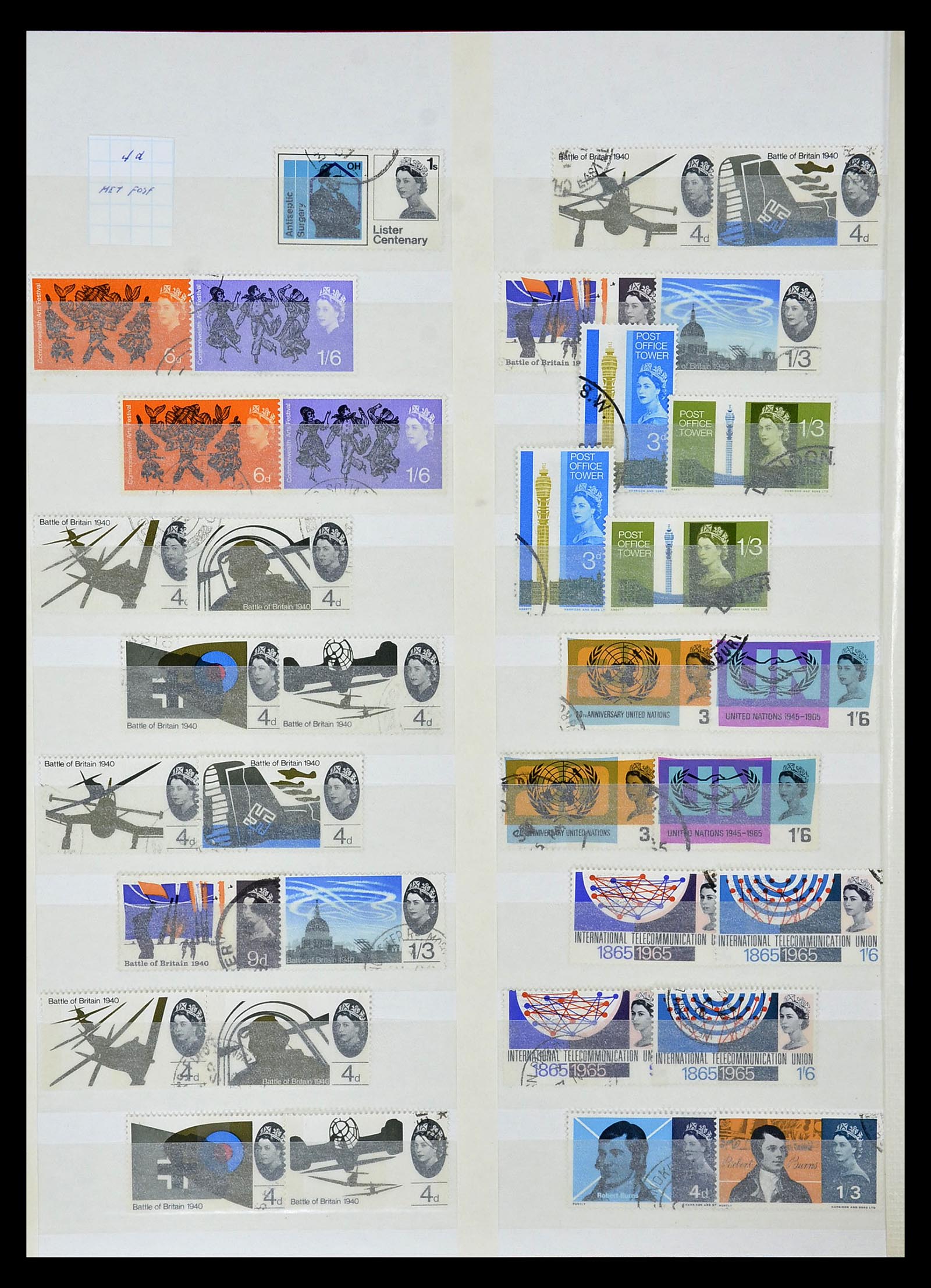 35010 026 - Postzegelverzameling 35010 Engeland 1840-1969.