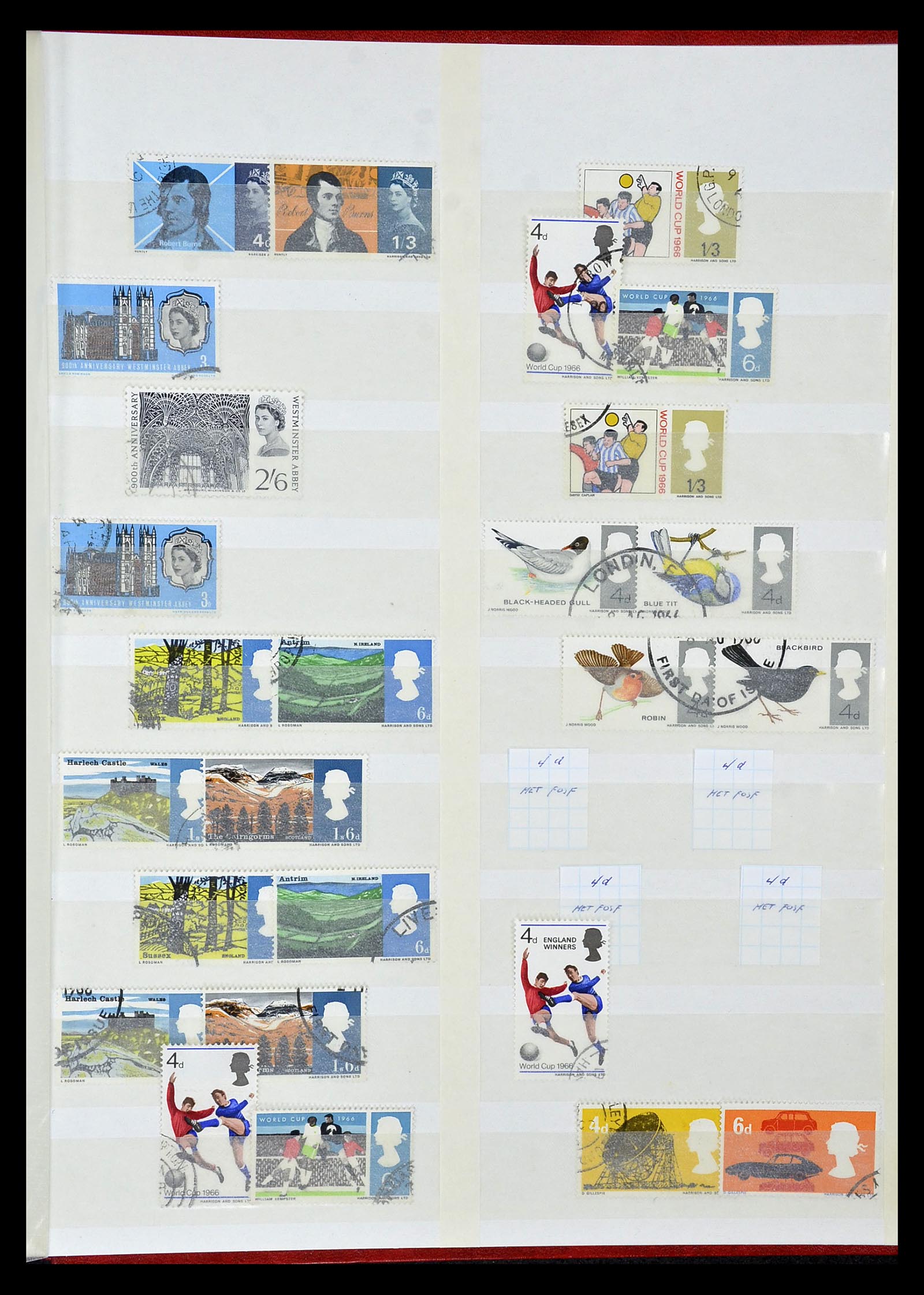 35010 027 - Postzegelverzameling 35010 Engeland 1840-1969.