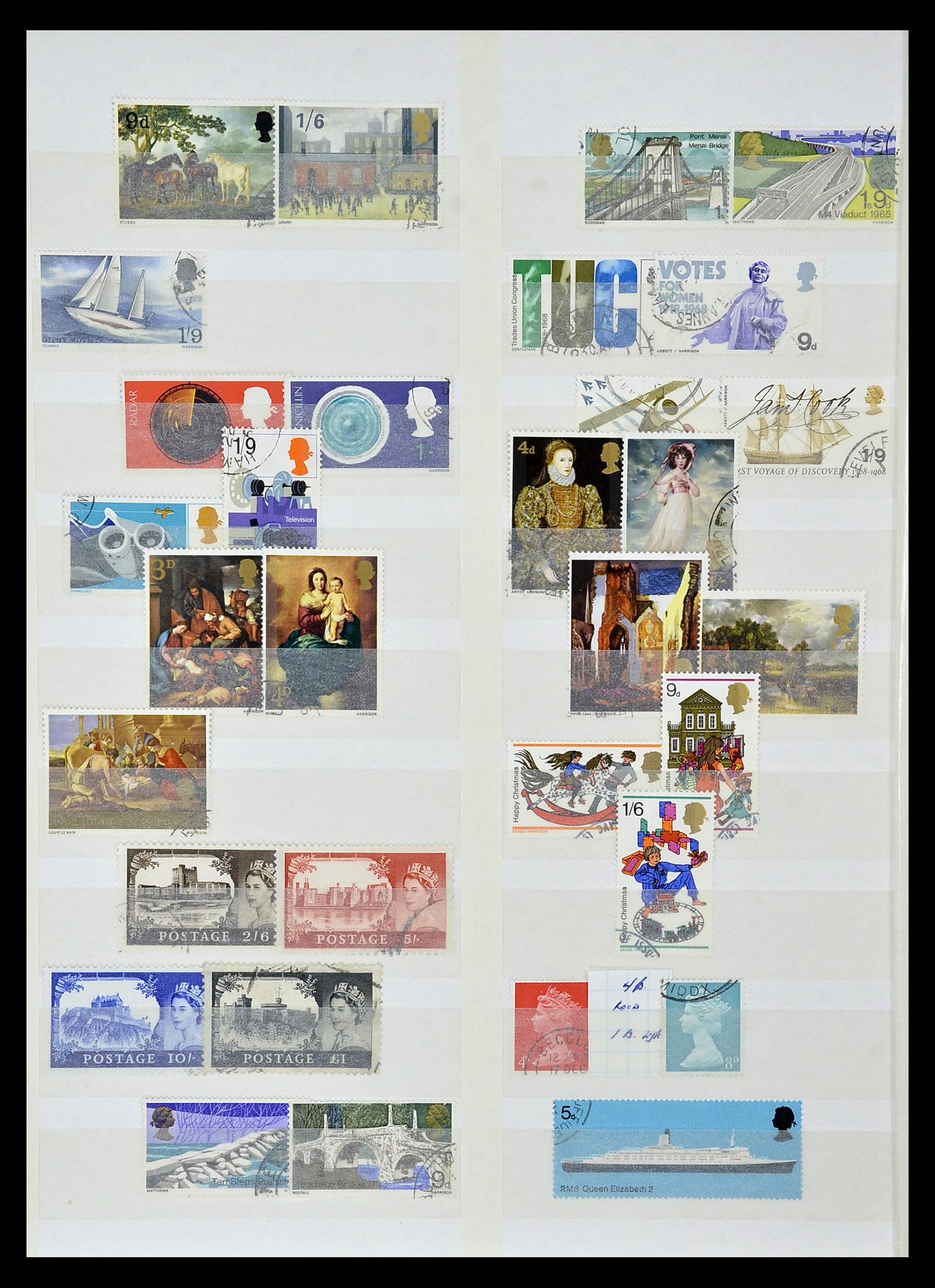 35010 030 - Postzegelverzameling 35010 Engeland 1840-1969.