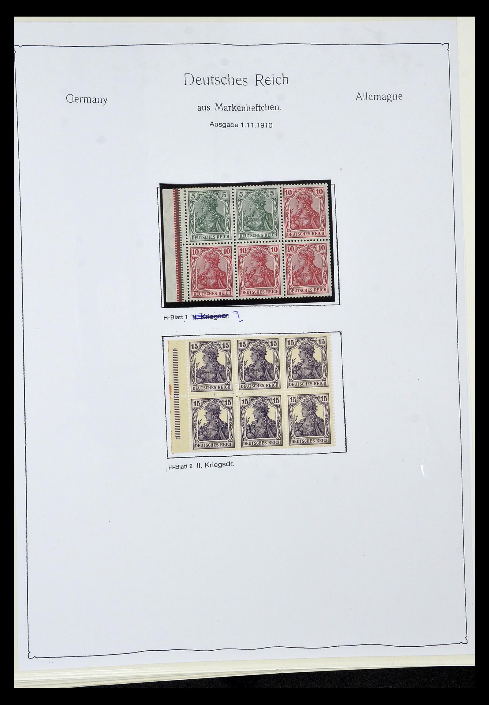 35015 022 - Stamp Collection 35015 German Reich combinations 1912-1942.