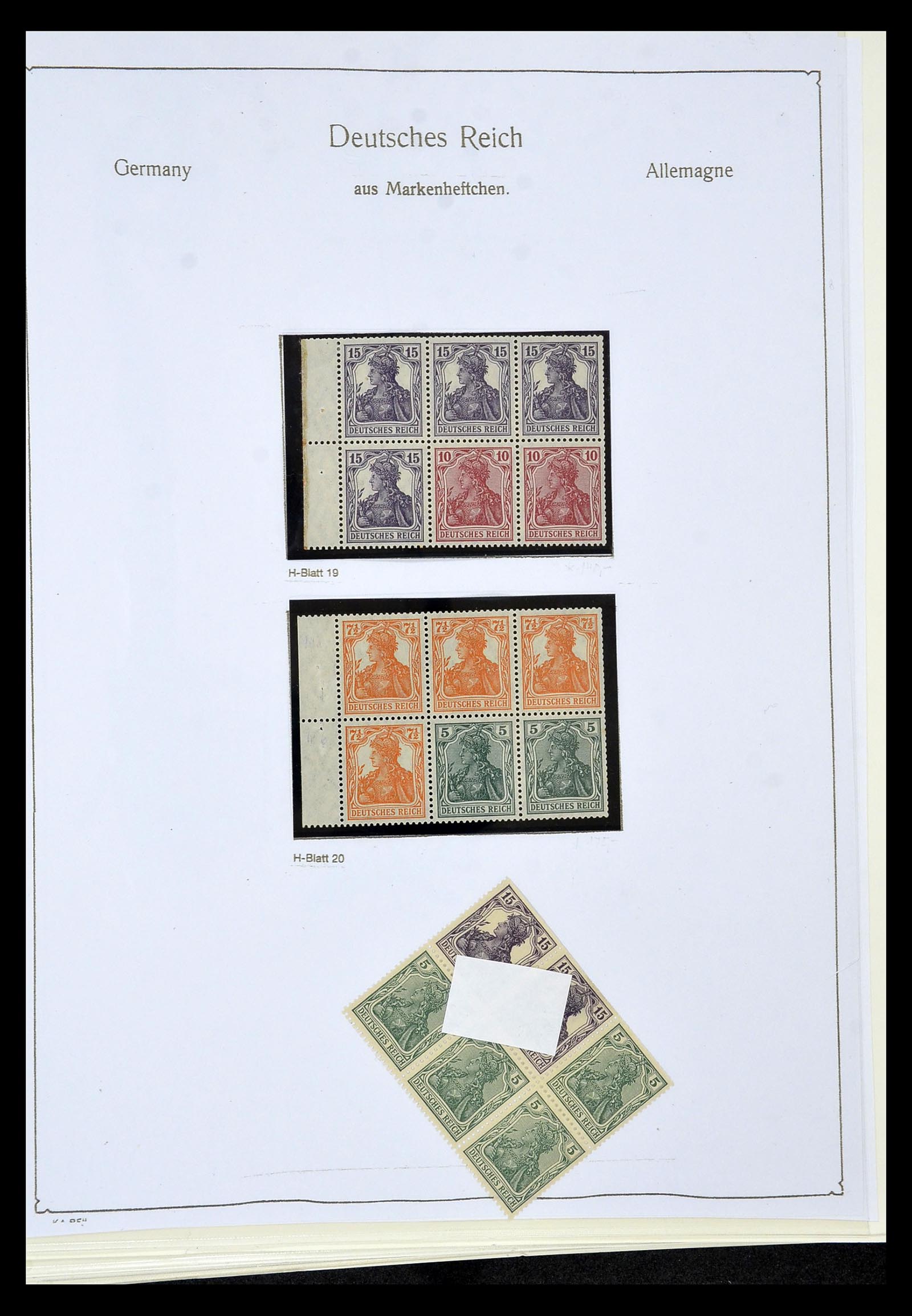 35015 026 - Stamp Collection 35015 German Reich combinations 1912-1942.