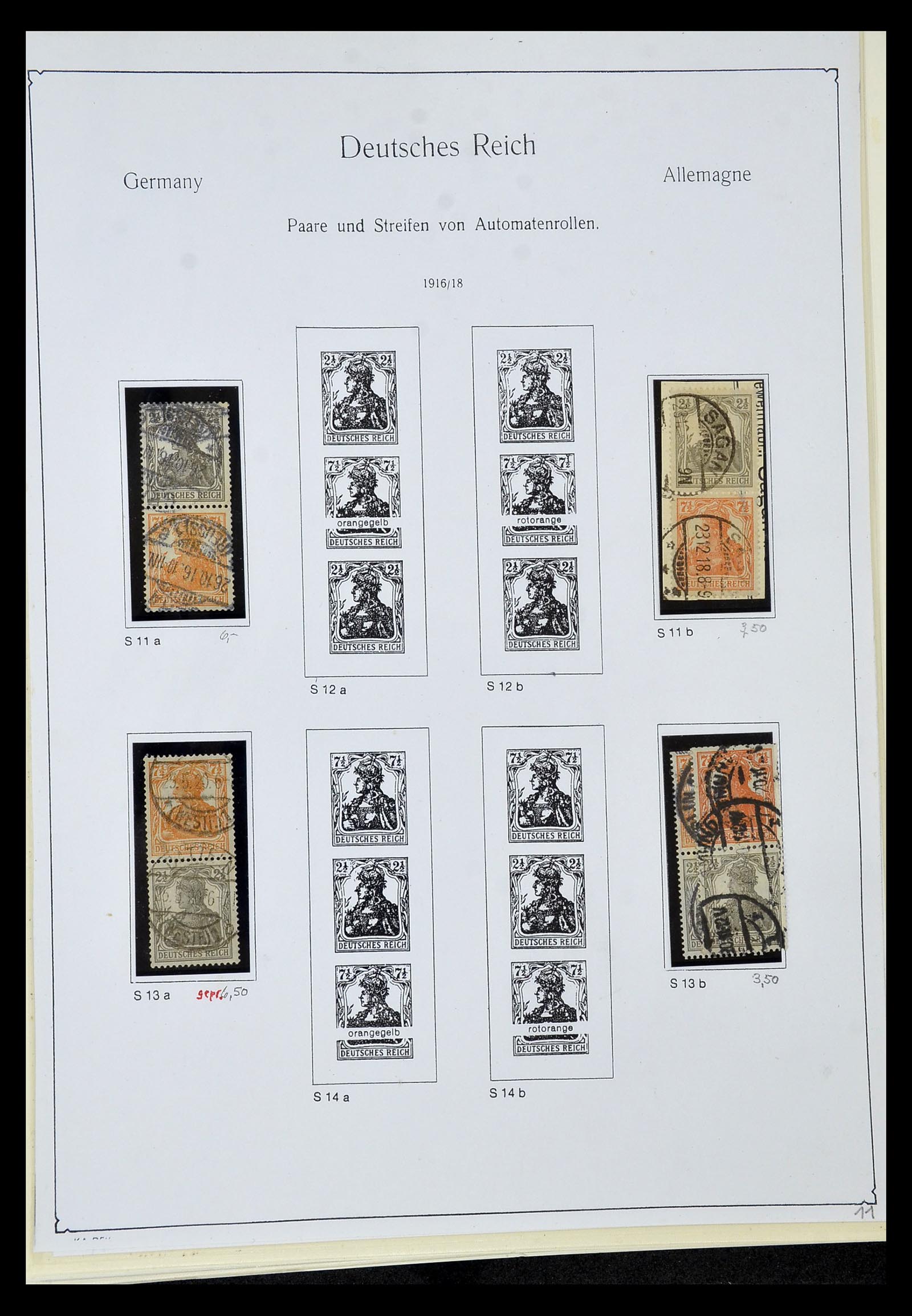 35015 029 - Stamp Collection 35015 German Reich combinations 1912-1942.