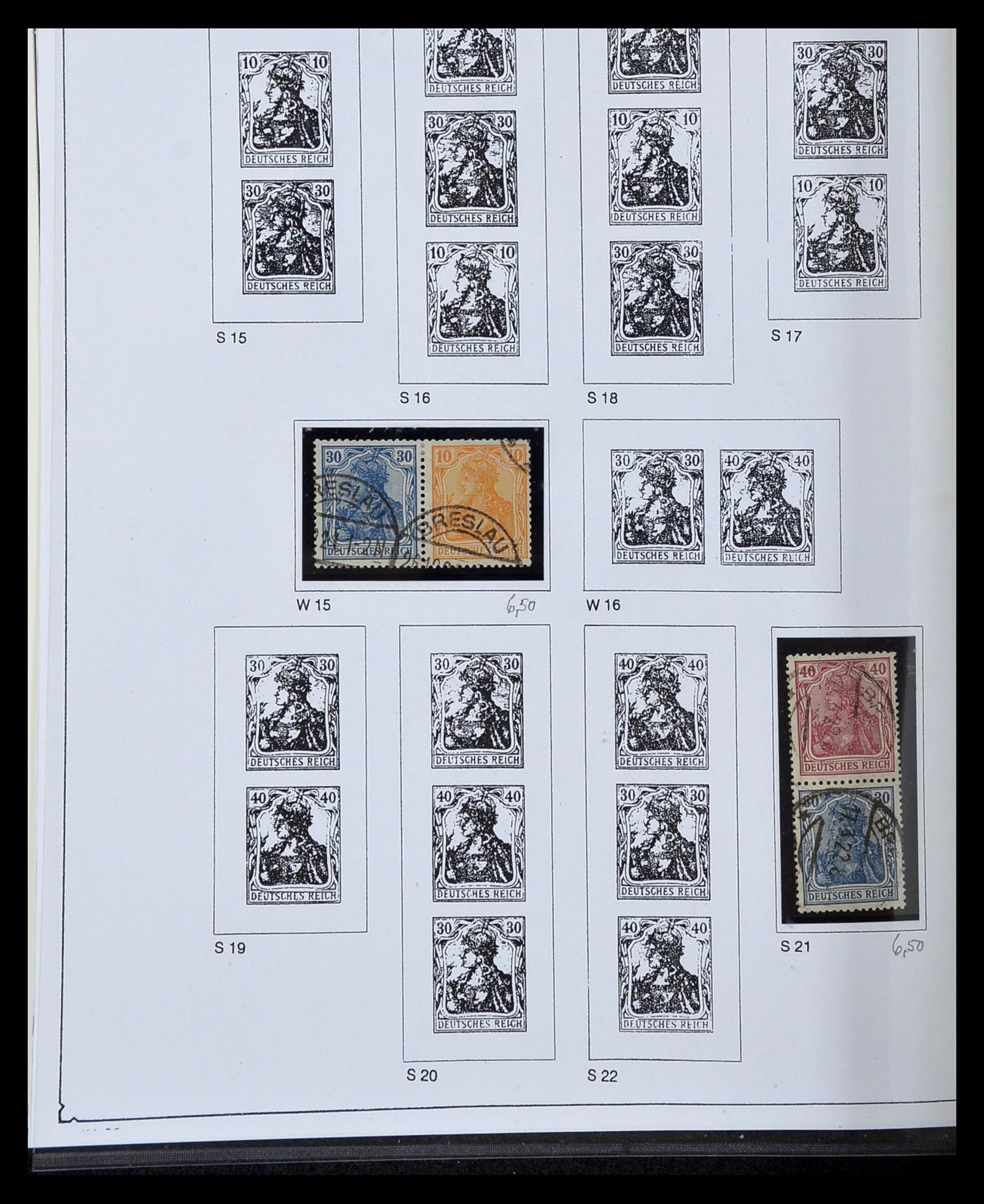 35015 034 - Stamp Collection 35015 German Reich combinations 1912-1942.