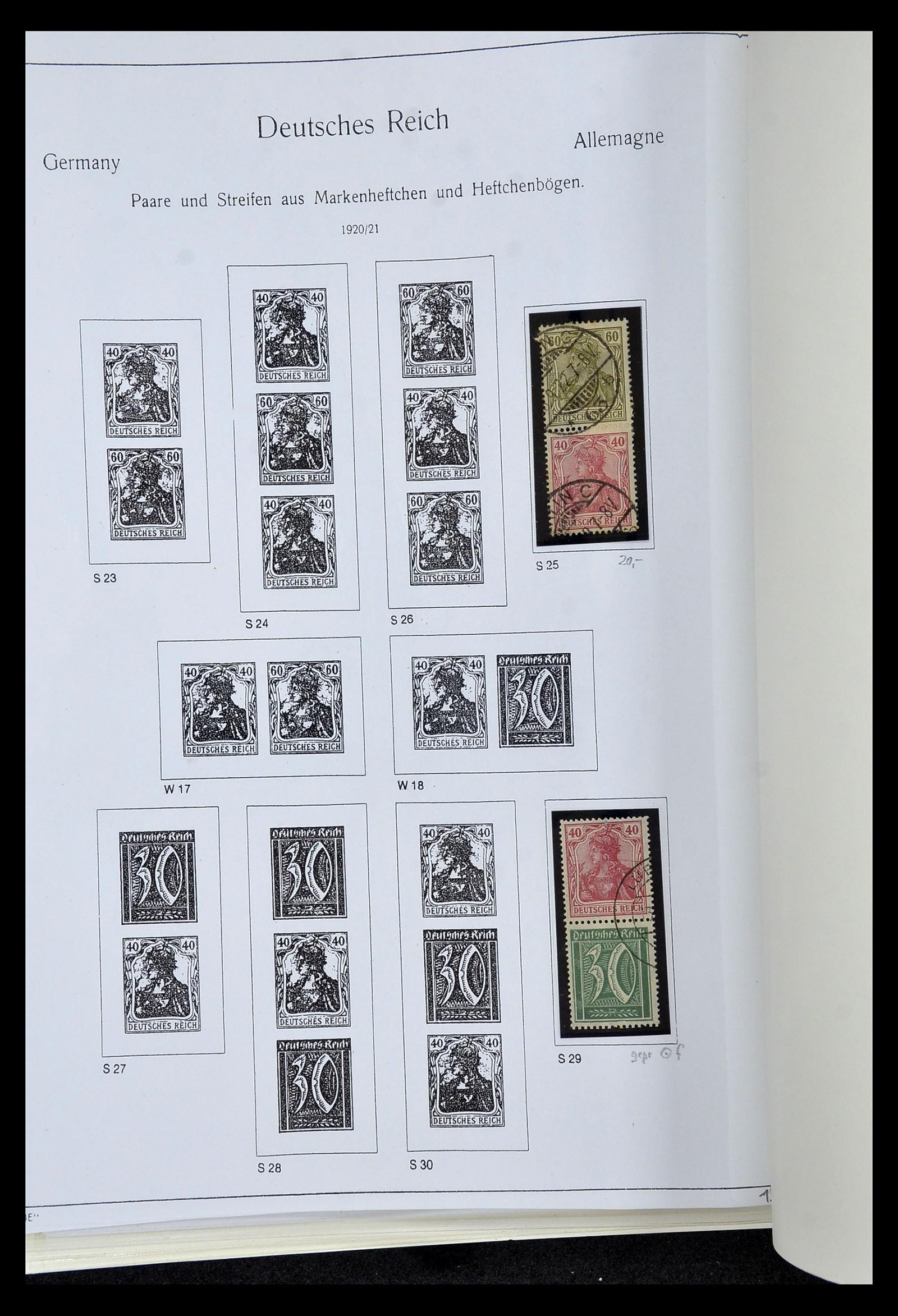 35015 037 - Stamp Collection 35015 German Reich combinations 1912-1942.