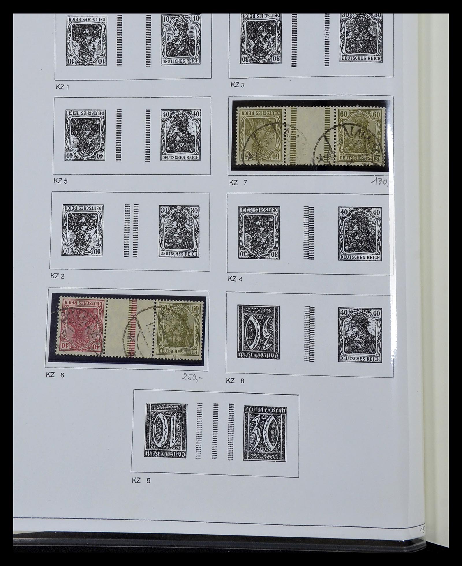 35015 041 - Stamp Collection 35015 German Reich combinations 1912-1942.