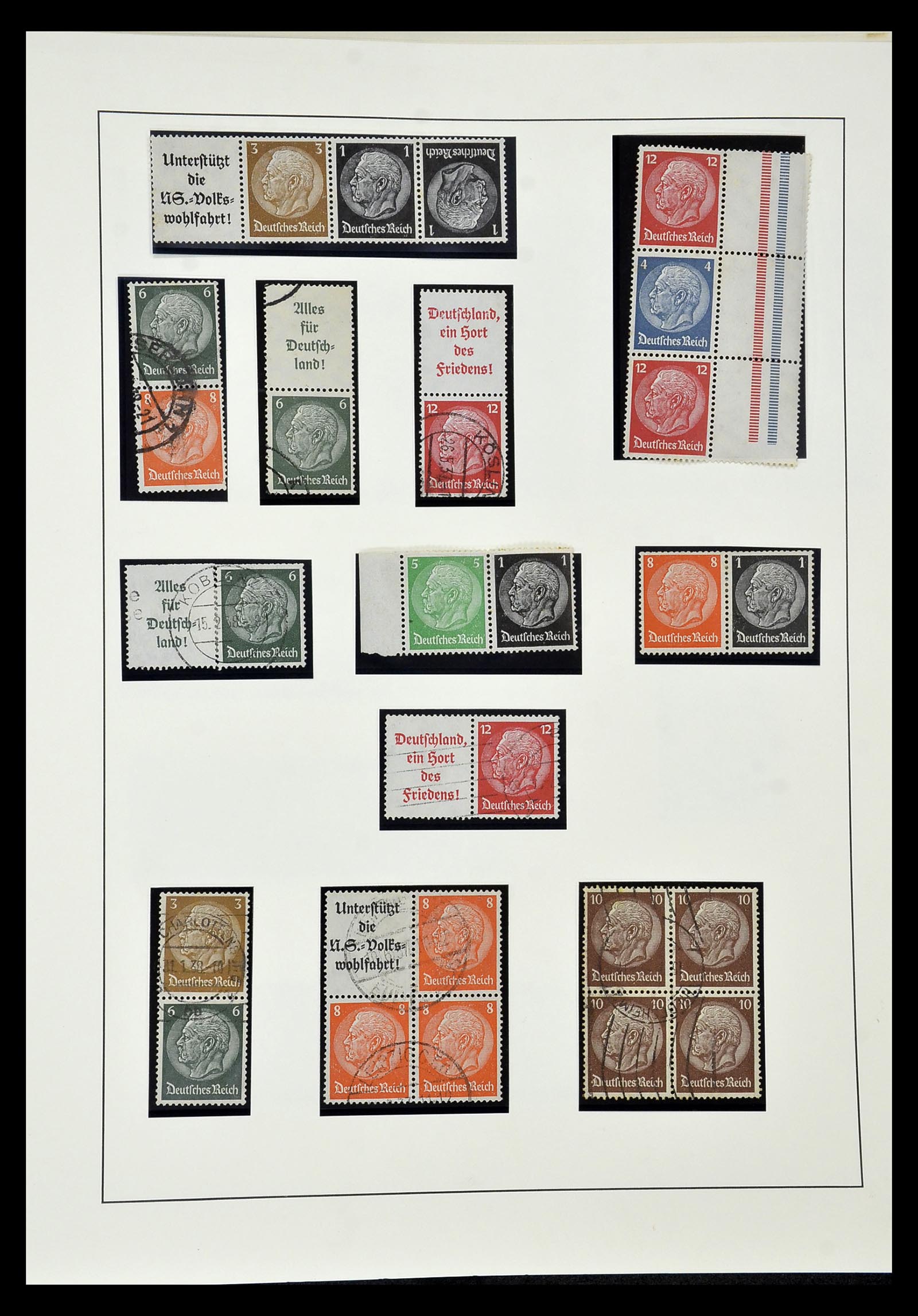35015 042 - Stamp Collection 35015 German Reich combinations 1912-1942.