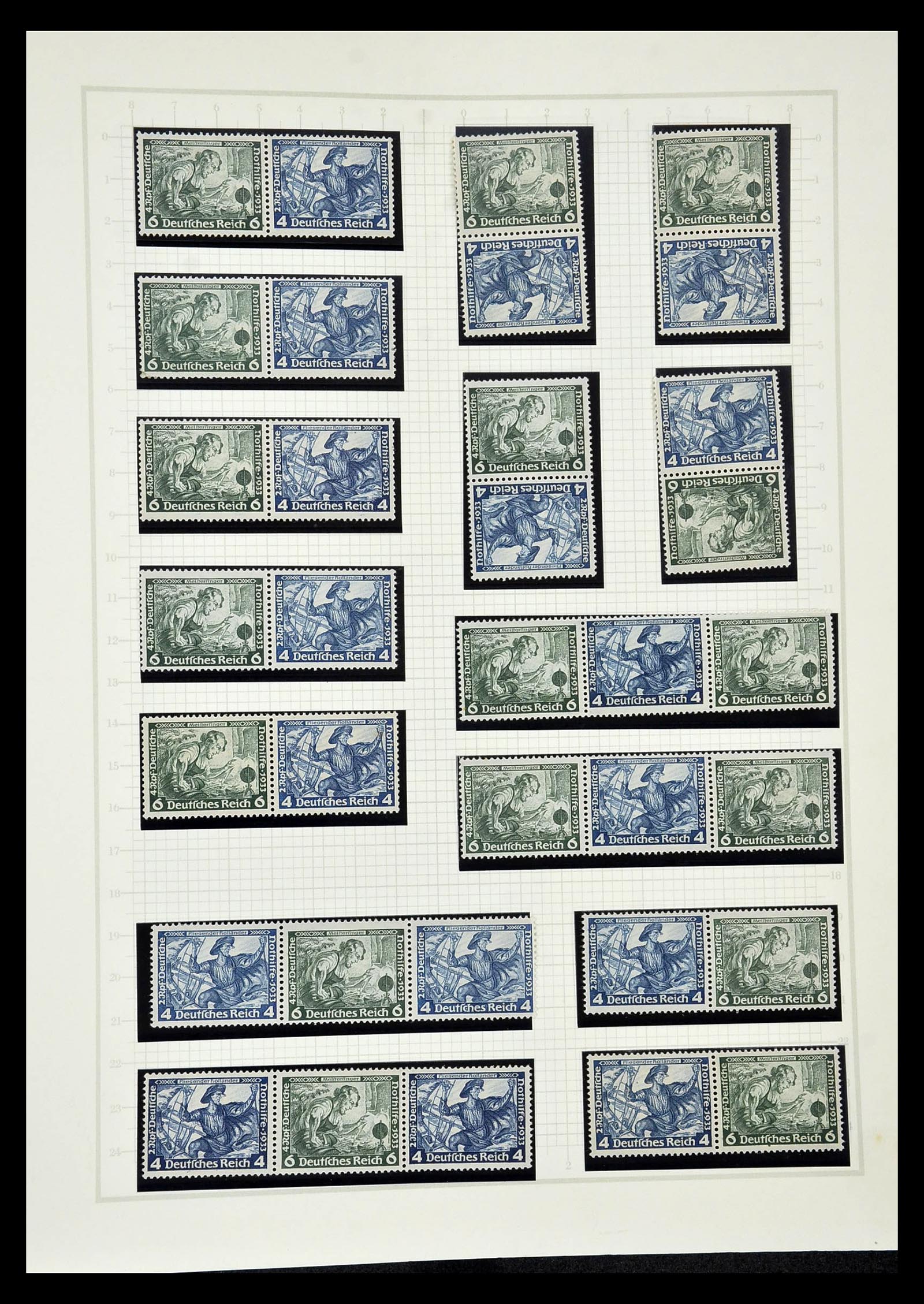 35015 046 - Stamp Collection 35015 German Reich combinations 1912-1942.