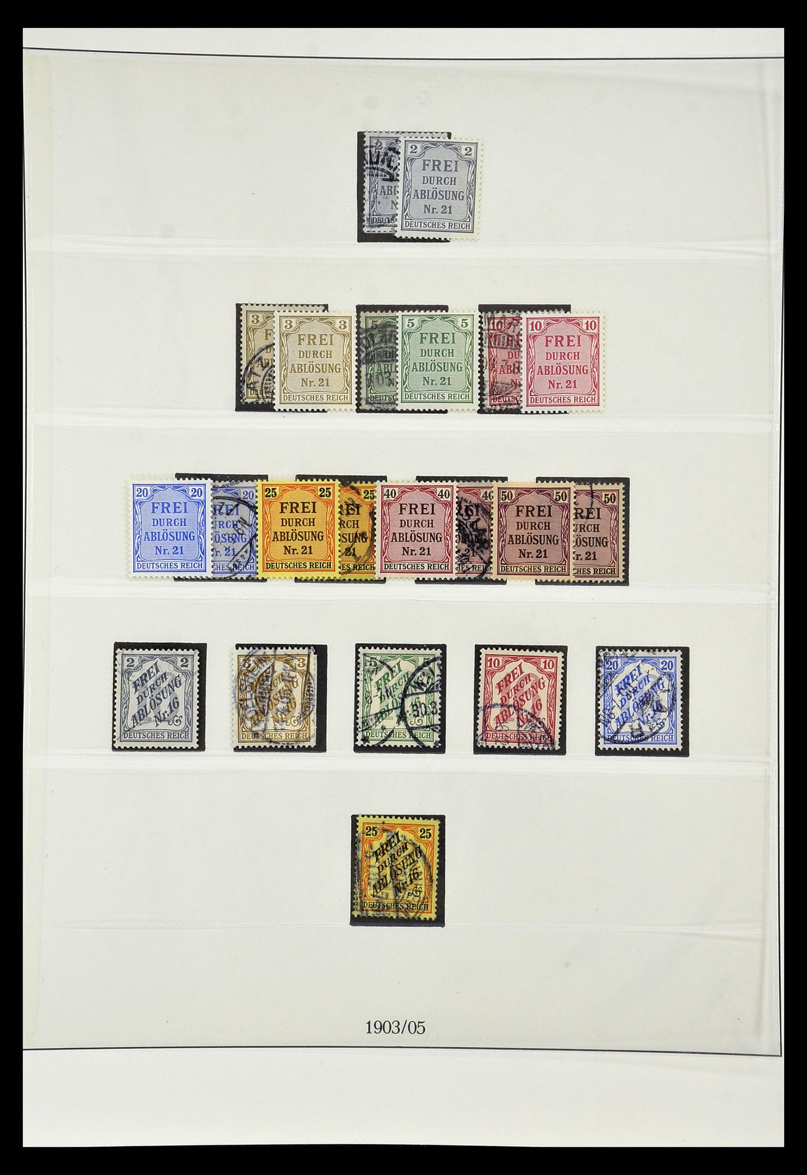 35016 001 - Postzegelverzameling 35016 Duitse Rijk dienstzegels 1903-1942.